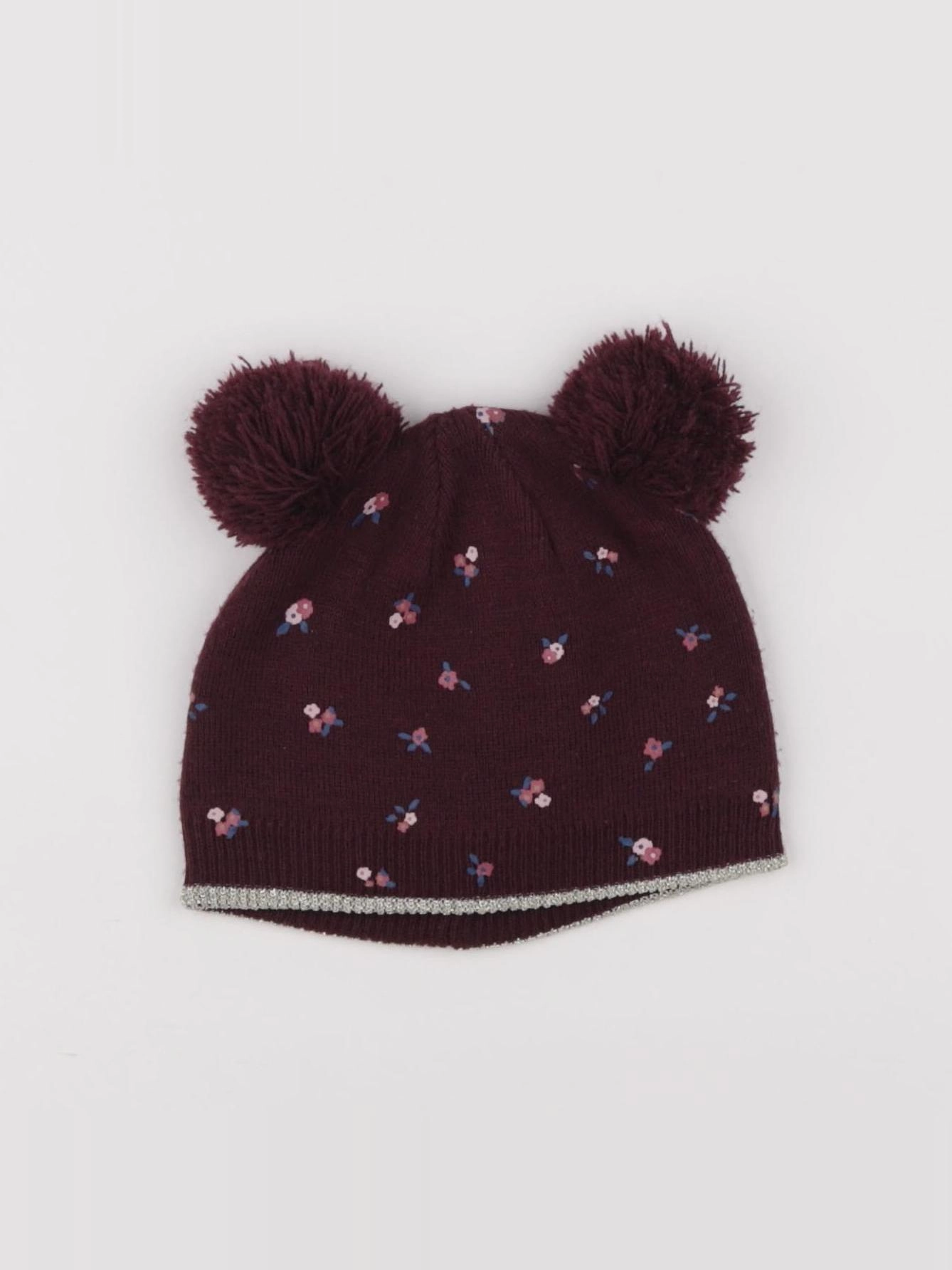 Vertbaudet - bonnet violet - 2/3 ans