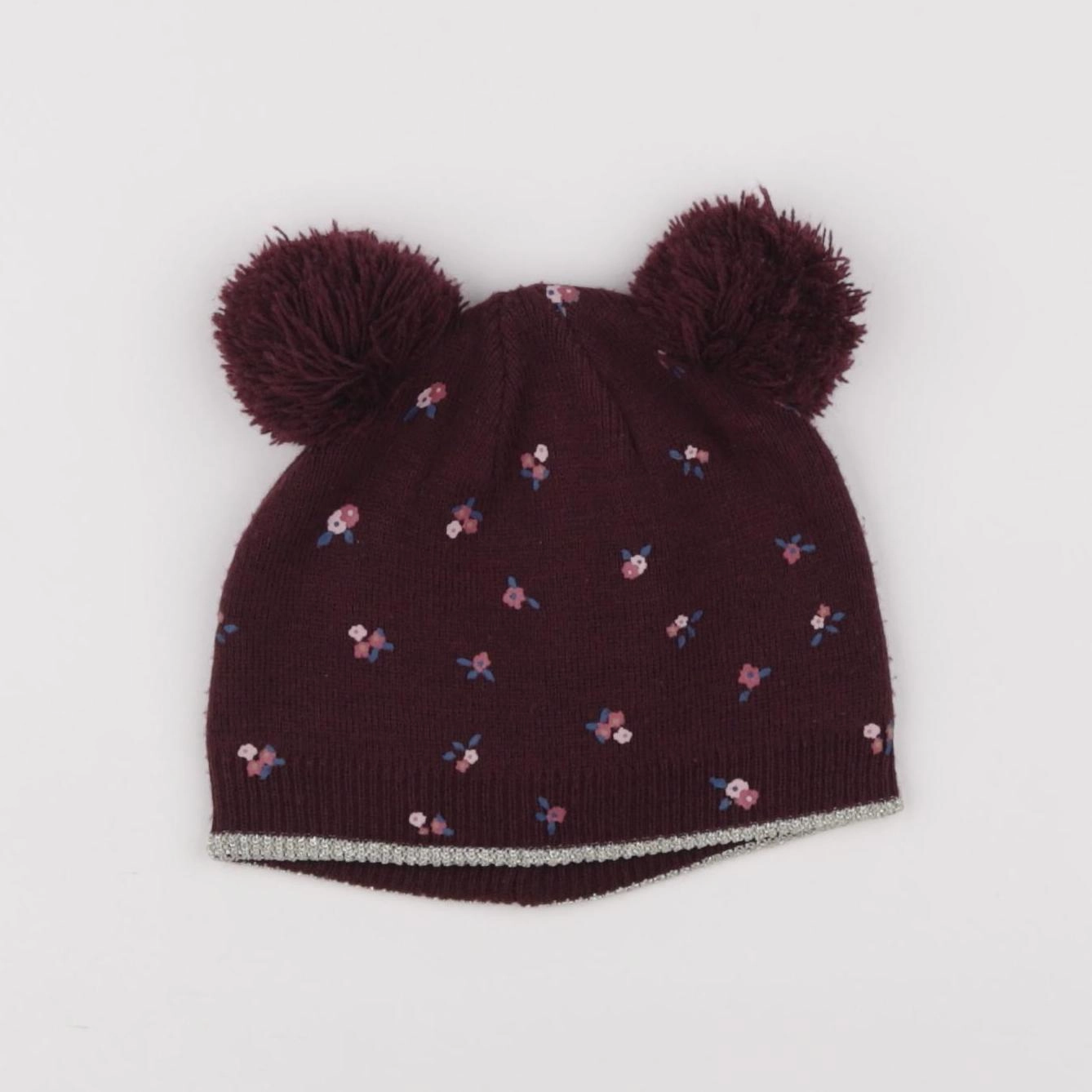 Vertbaudet - bonnet violet - 2/3 ans