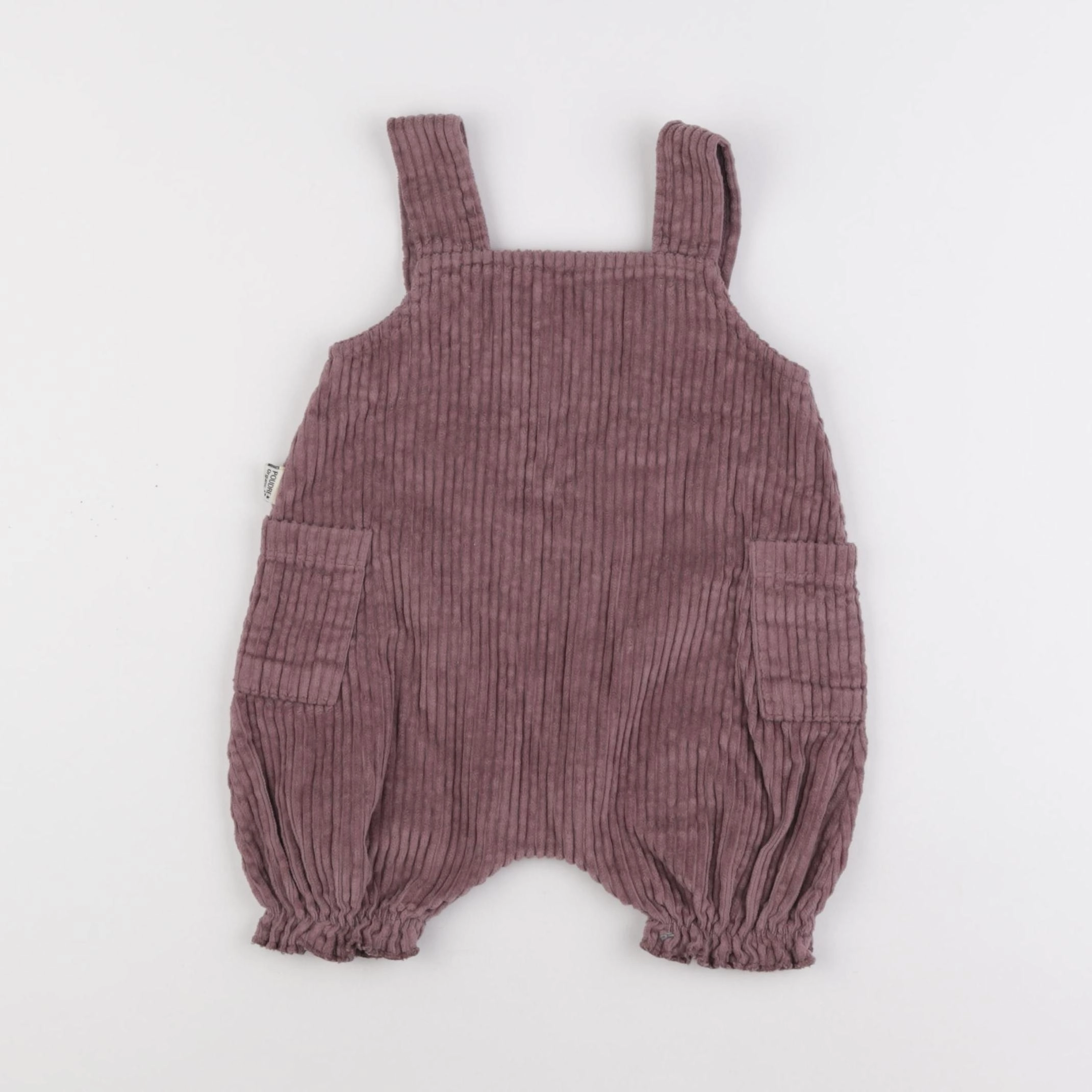 Poudre Organic - salopette violet - 1/3 mois