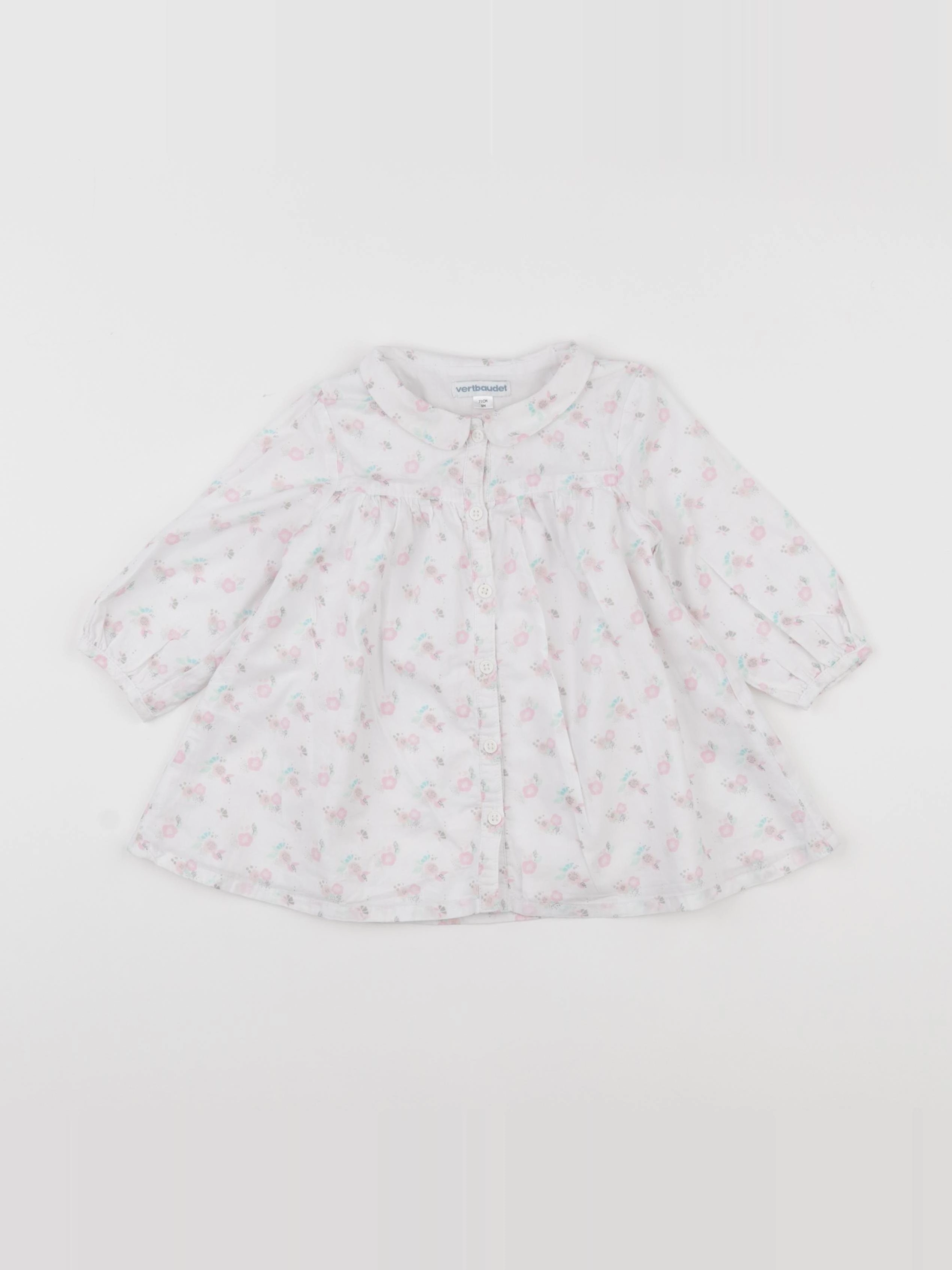 Vertbaudet - robe blanc - 9 mois