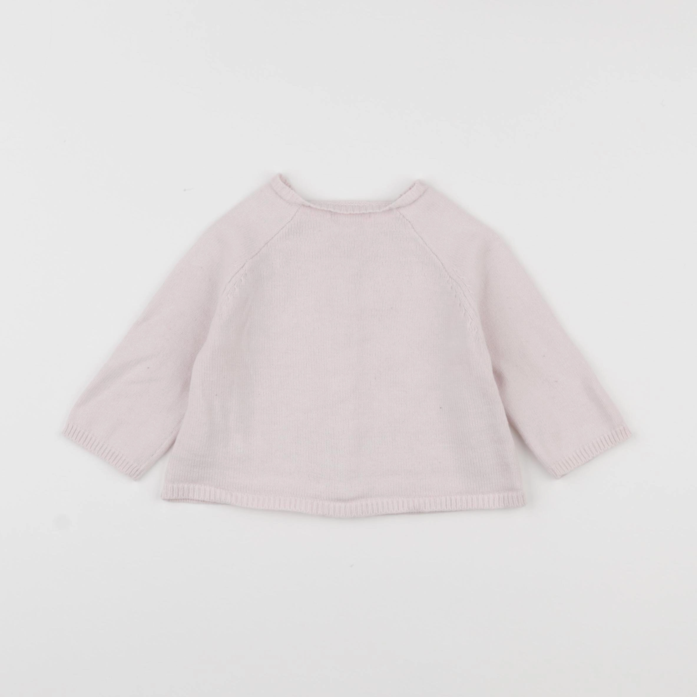 Vertbaudet - gilet rose - 9 mois