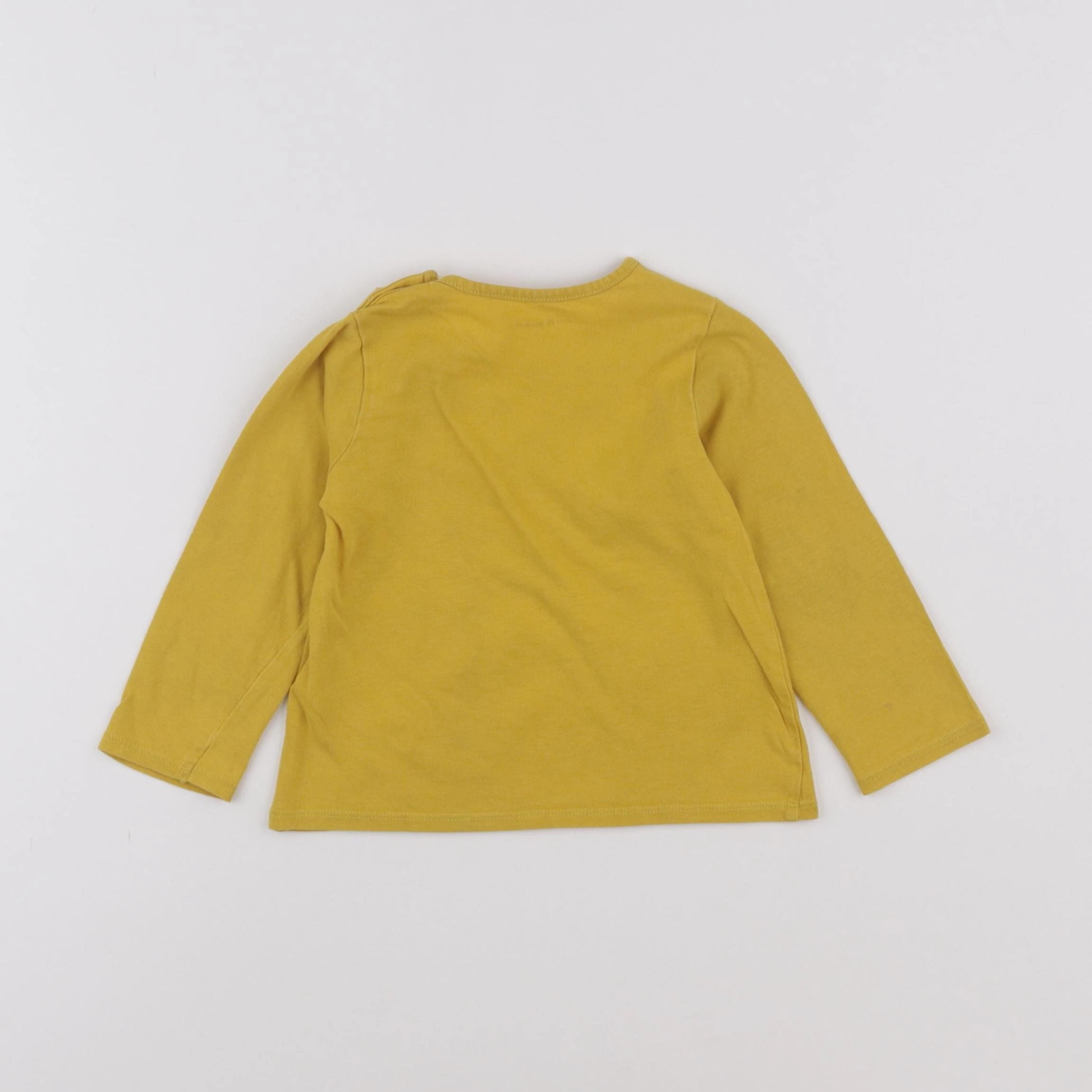 Vertbaudet - tee-shirt jaune - 18 mois