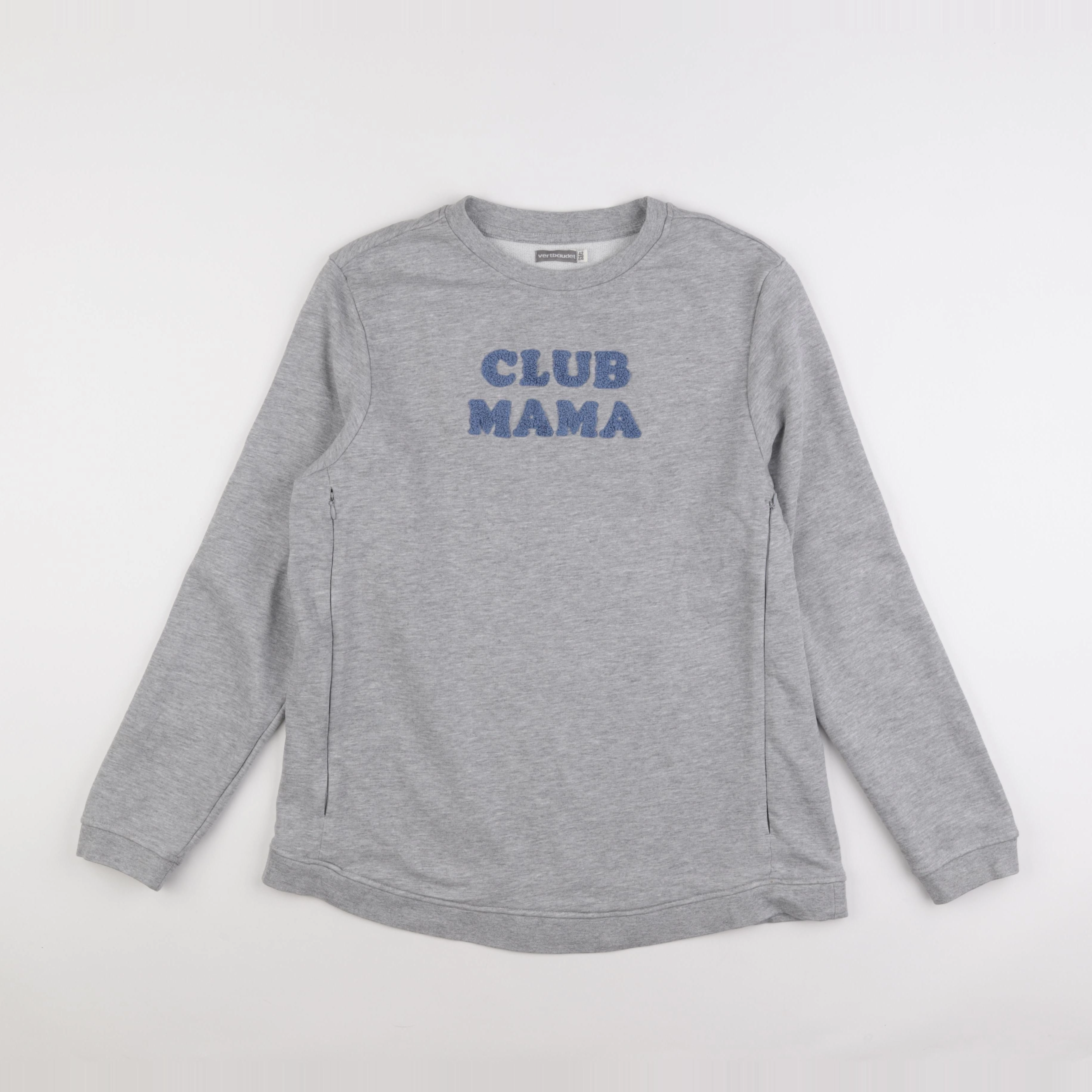 Vertbaudet - sweat grossesse gris - 42 à 44