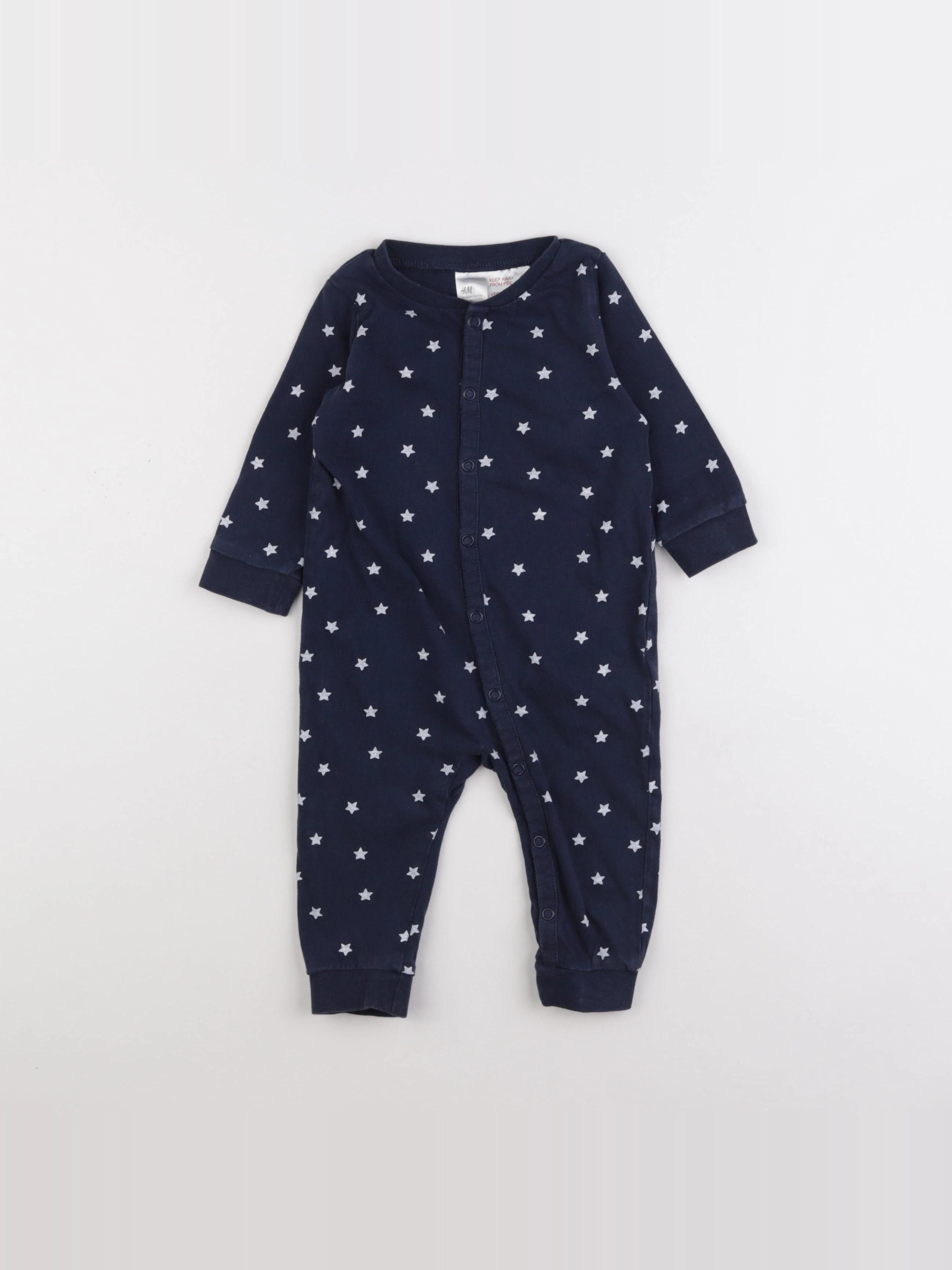 H&M - combinaison bleu - 6/9 mois