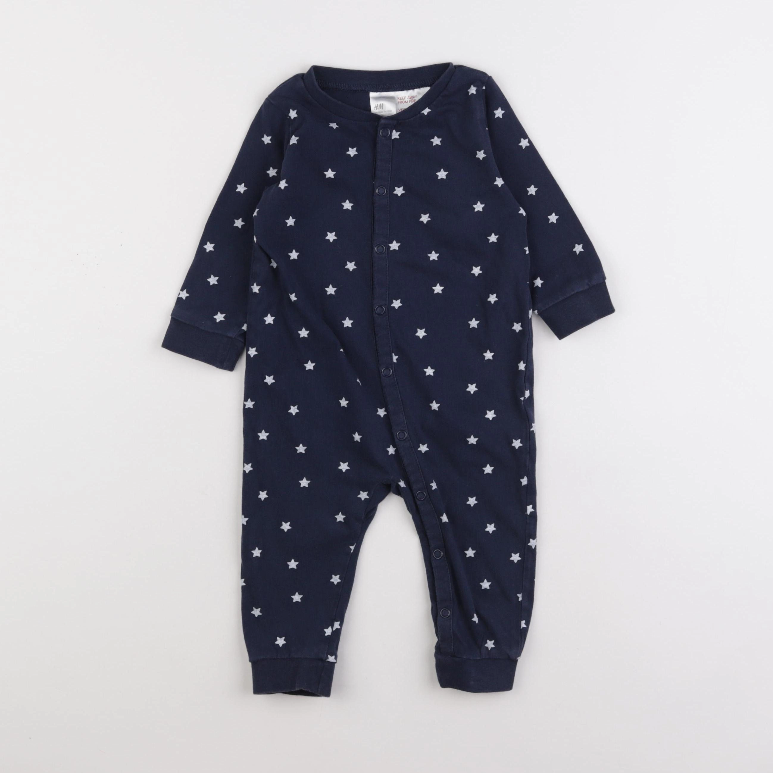 H&M - combinaison bleu - 6/9 mois