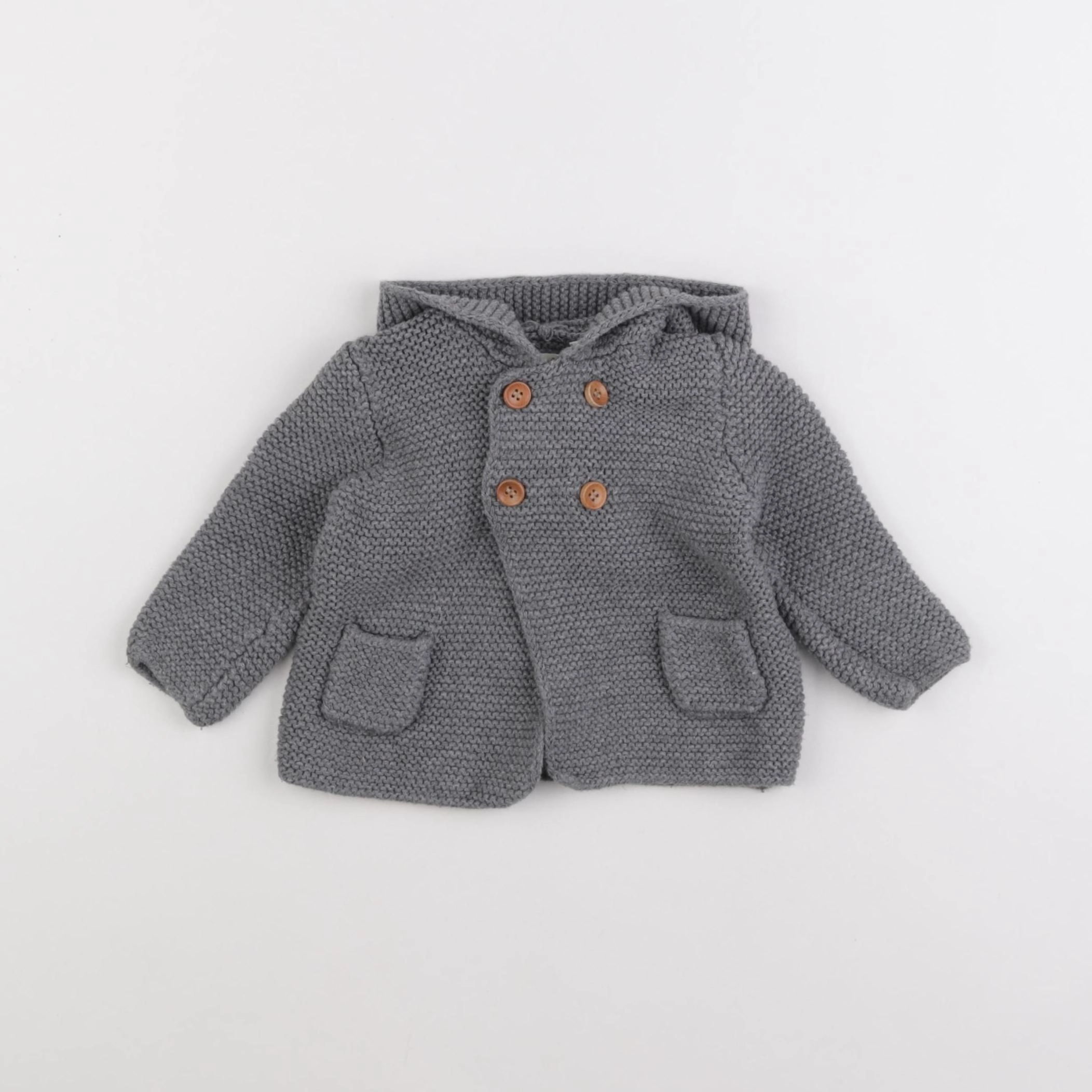 Zara - veste gris - 6/9 mois