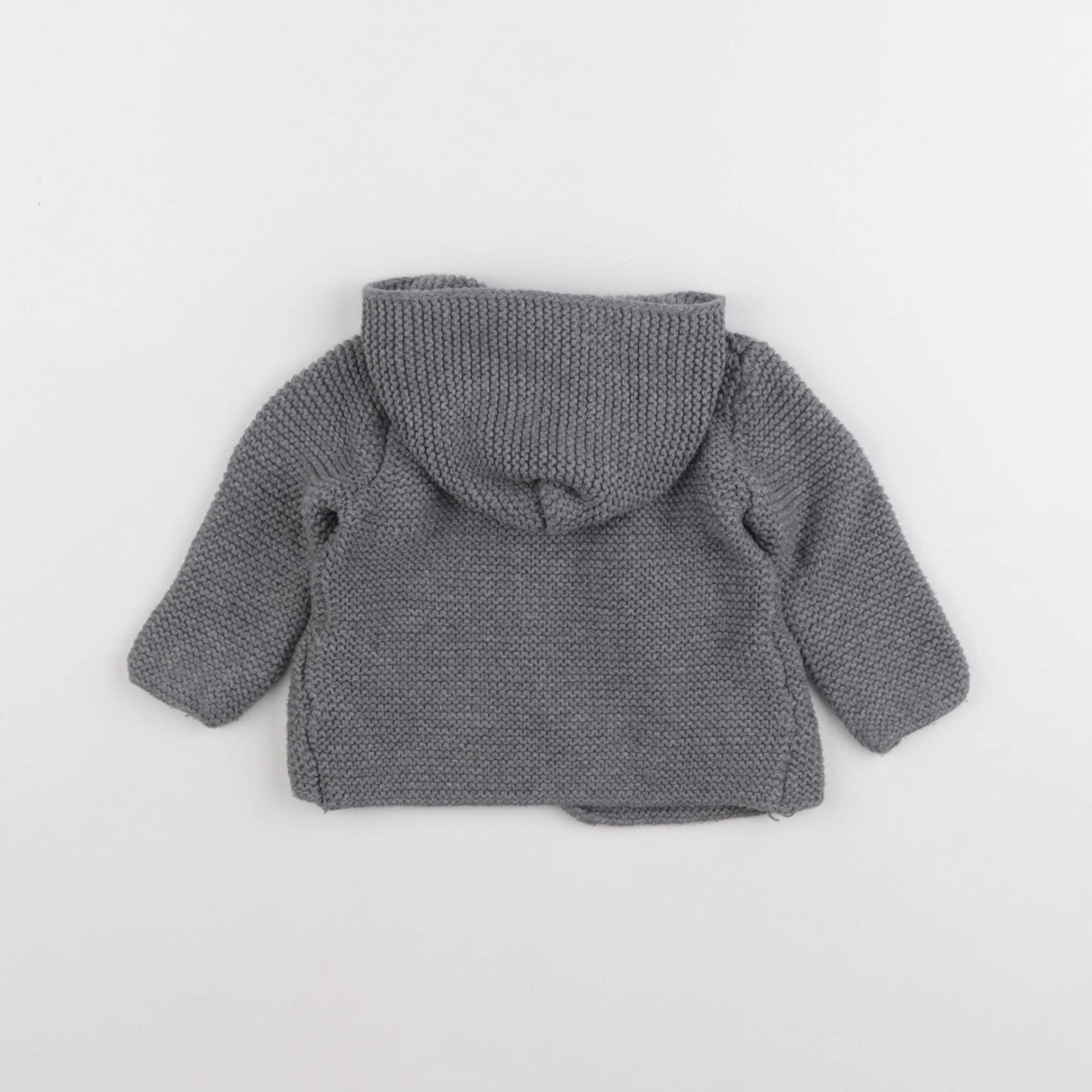 Zara - veste gris - 6/9 mois