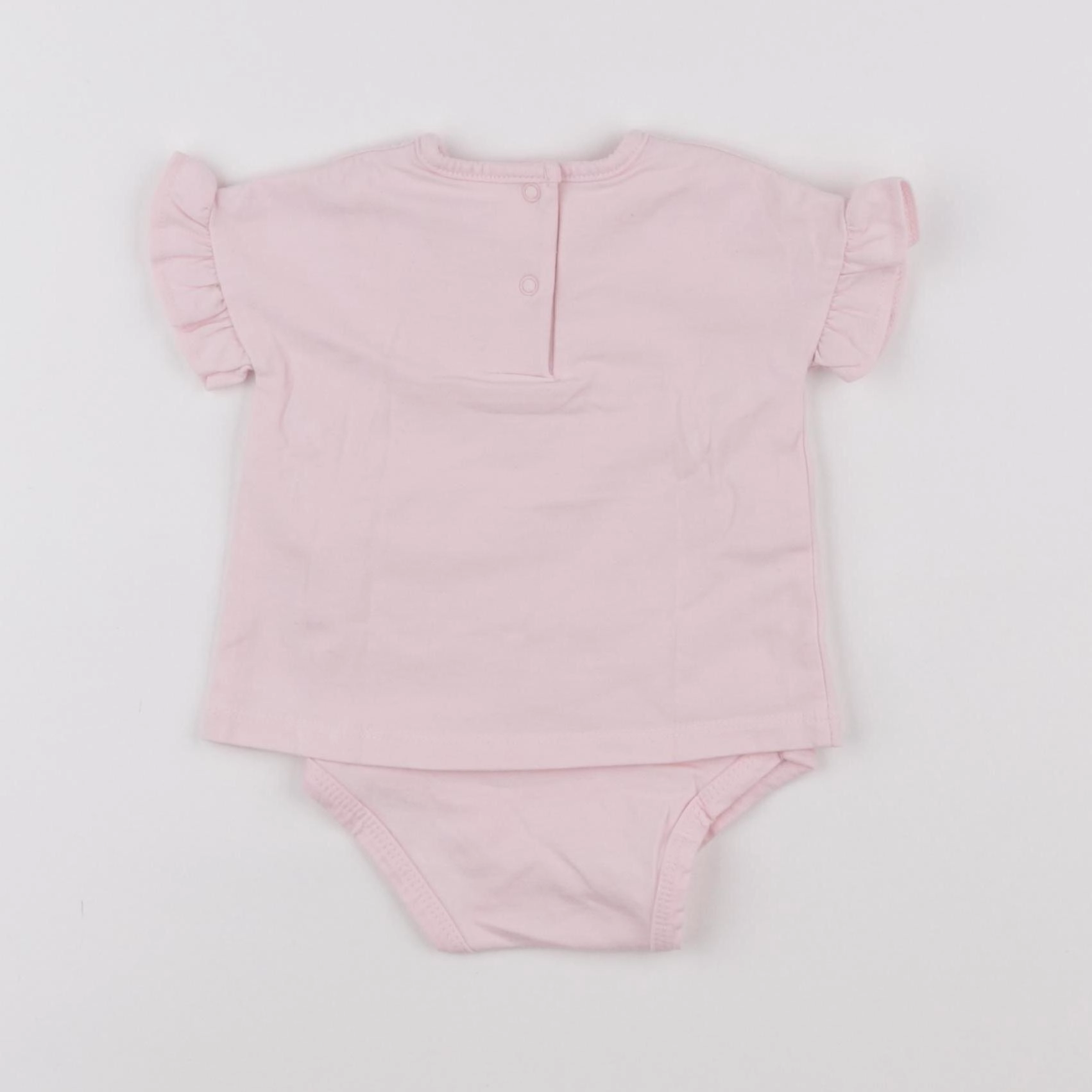 Vertbaudet - body tee-shirt rose - 3 mois