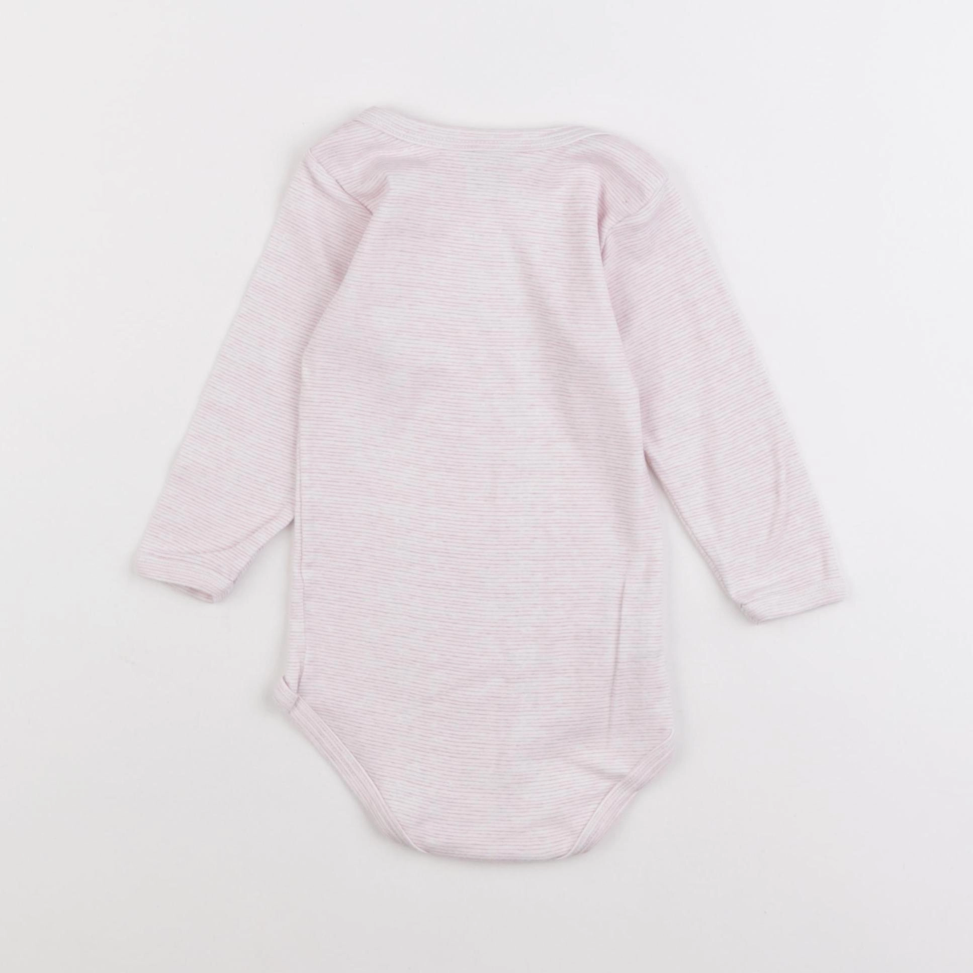 Petit Bateau - body rose - 18 mois