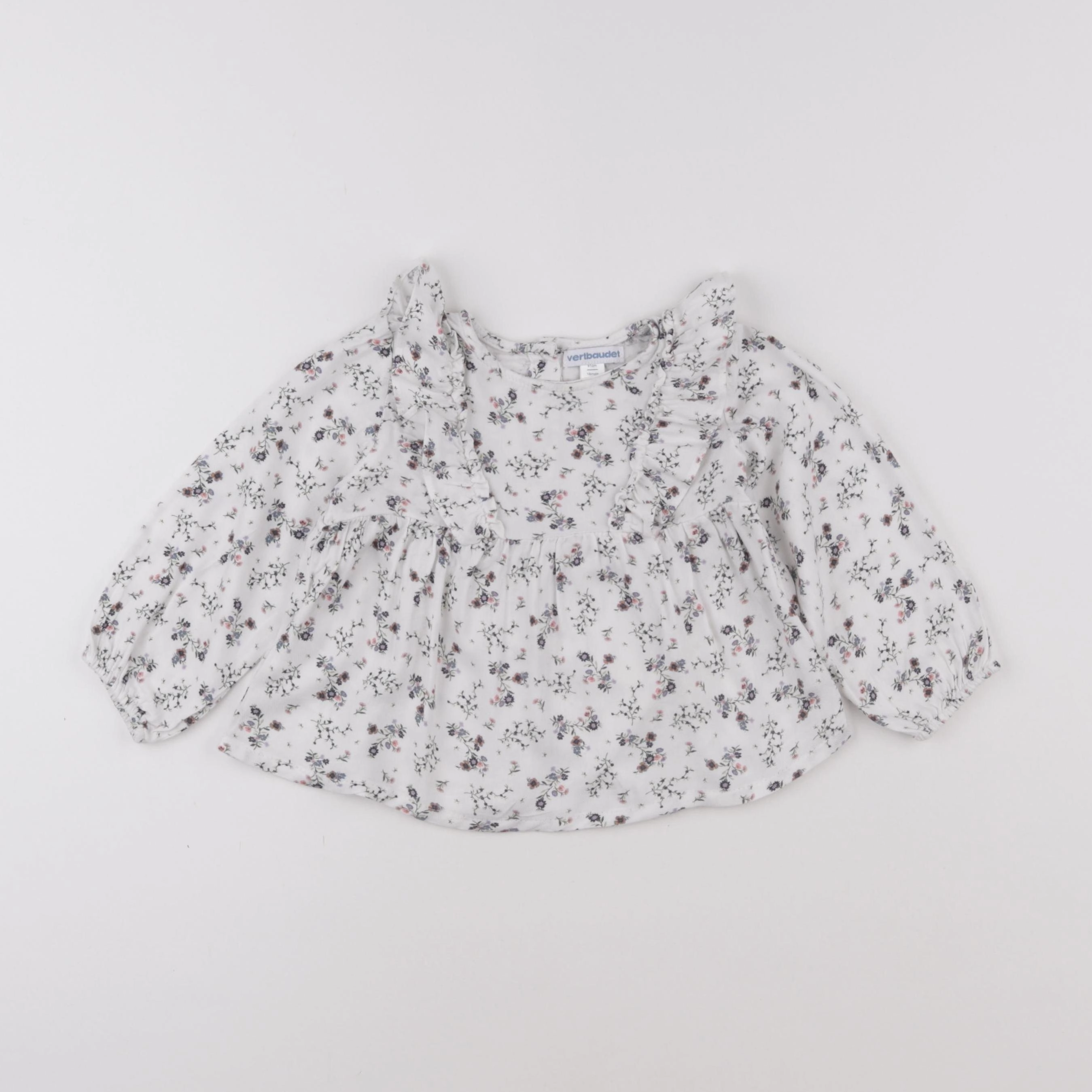 Vertbaudet - blouse blanc - 18 mois