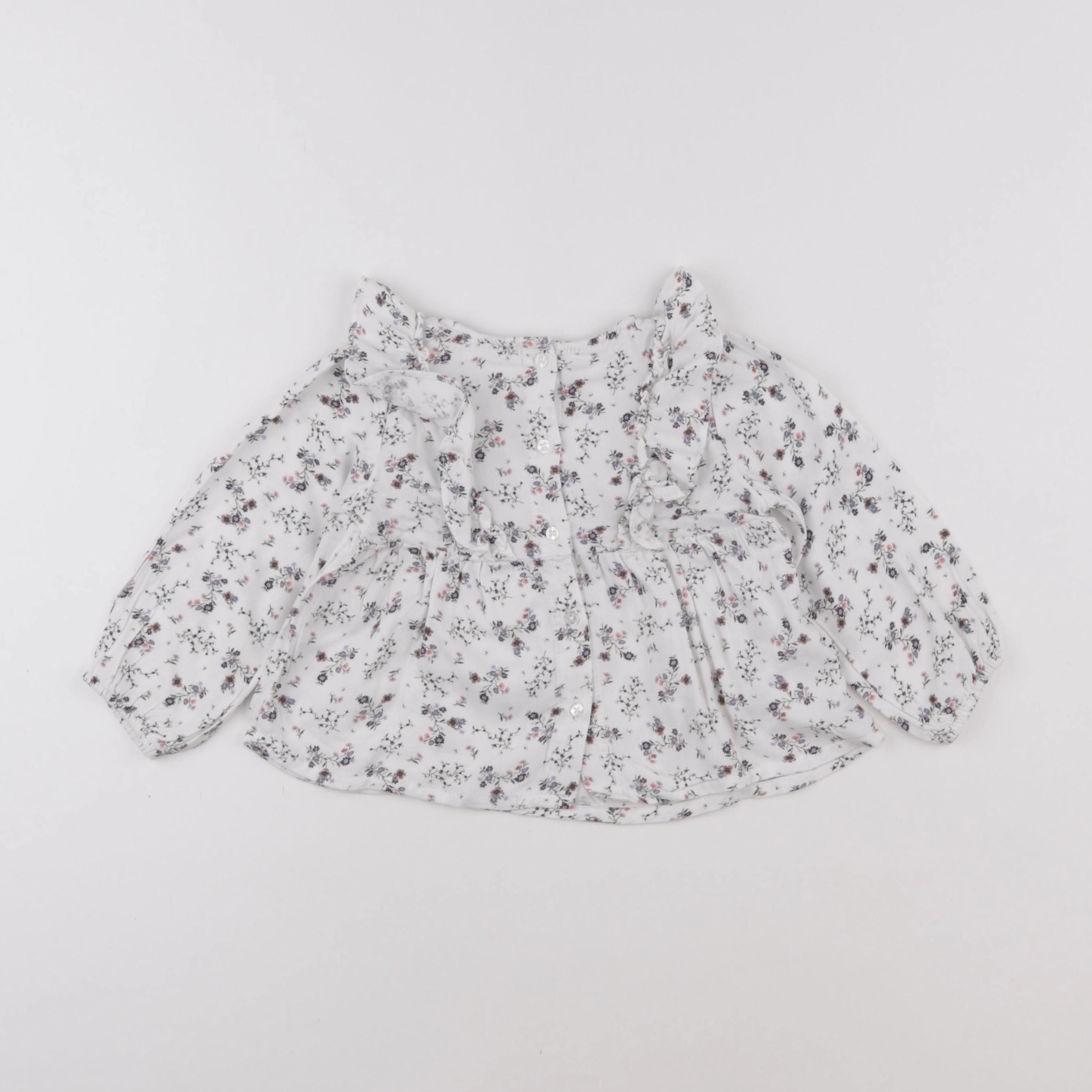 Vertbaudet - blouse blanc - 18 mois