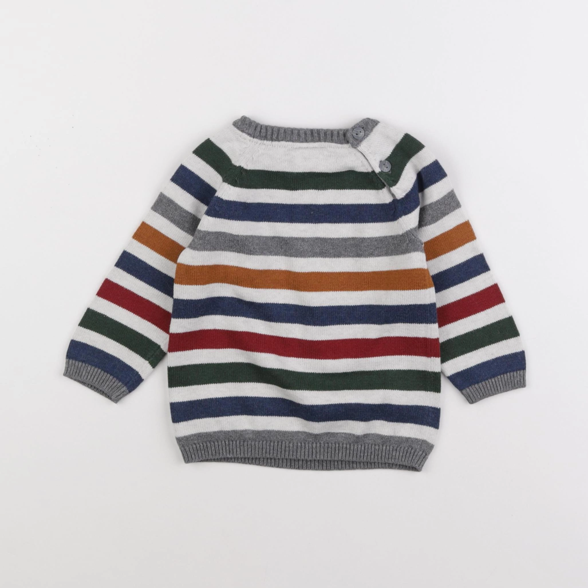 H&M - pull multicolore - 6/9 mois