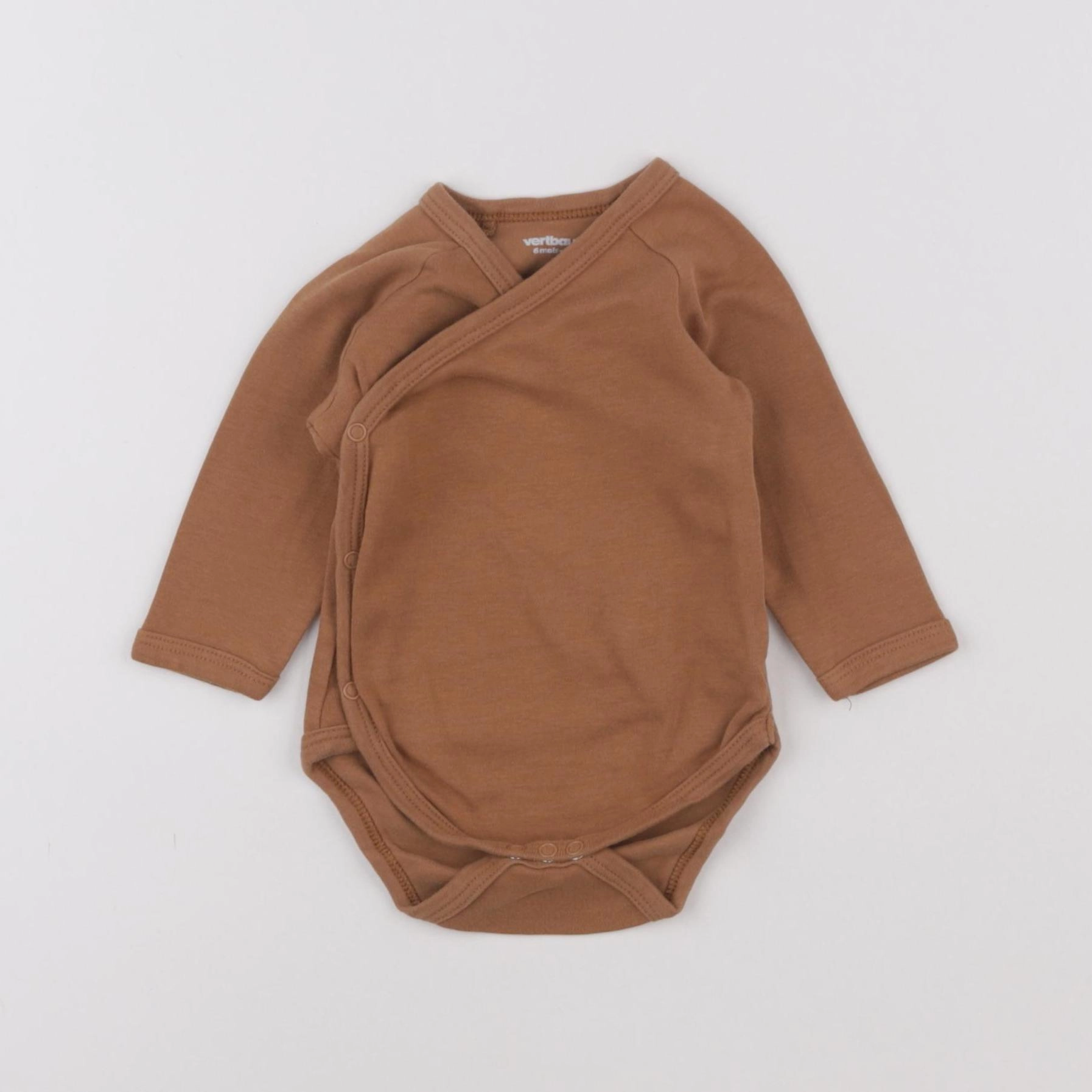 Vertbaudet - body marron - 6 mois