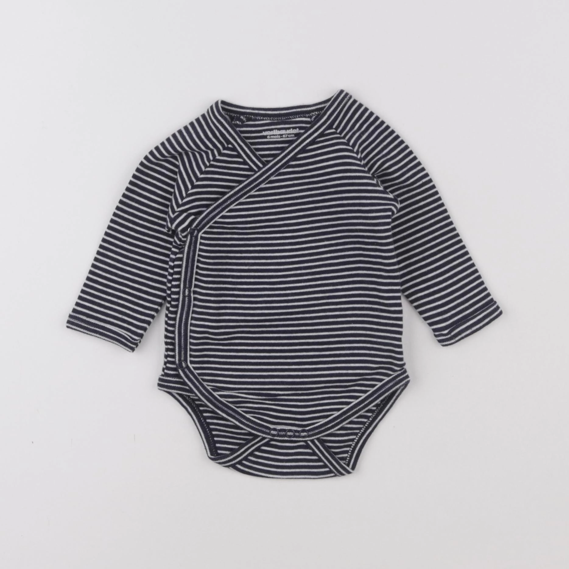 Vertbaudet - body bleu - 6 mois