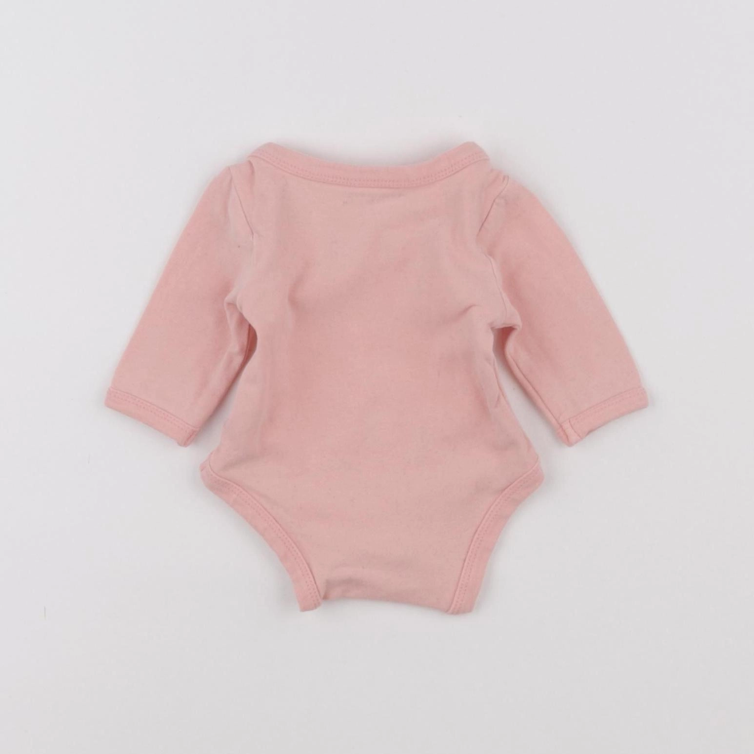 Vertbaudet - body rose - 0 mois