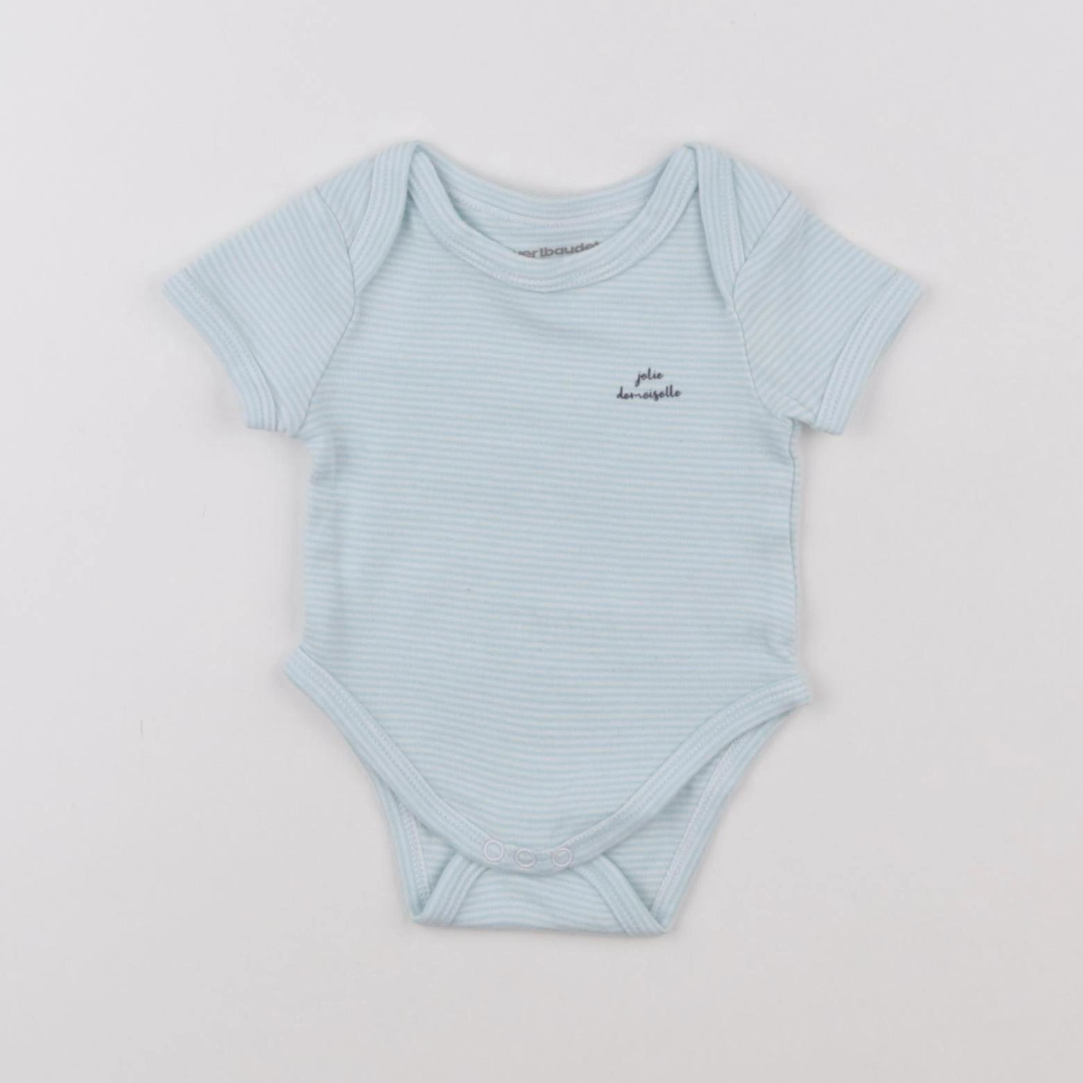 Vertbaudet - body bleu - 1 mois