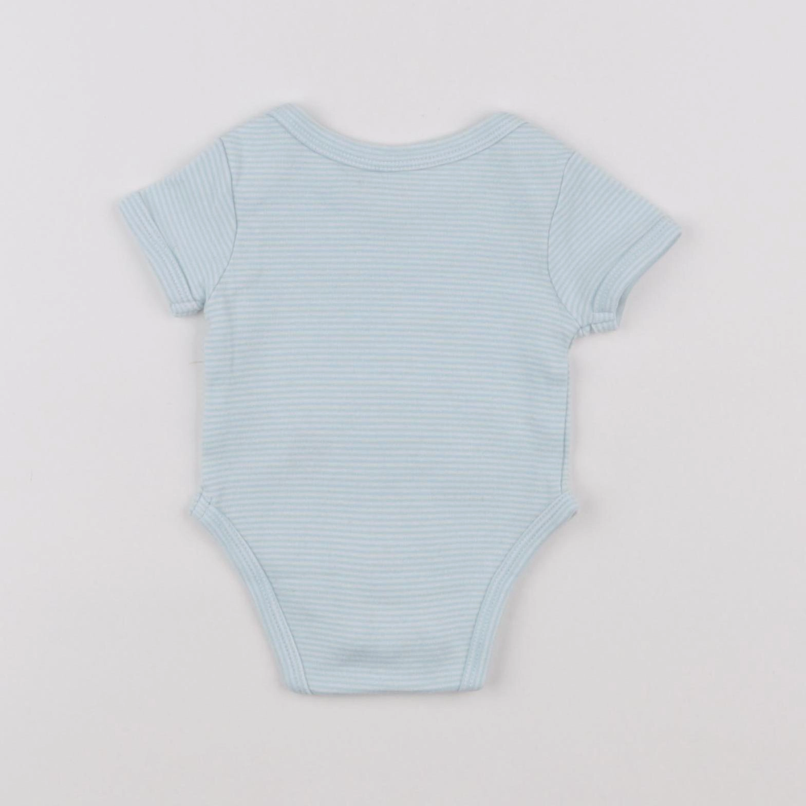 Vertbaudet - body bleu - 1 mois