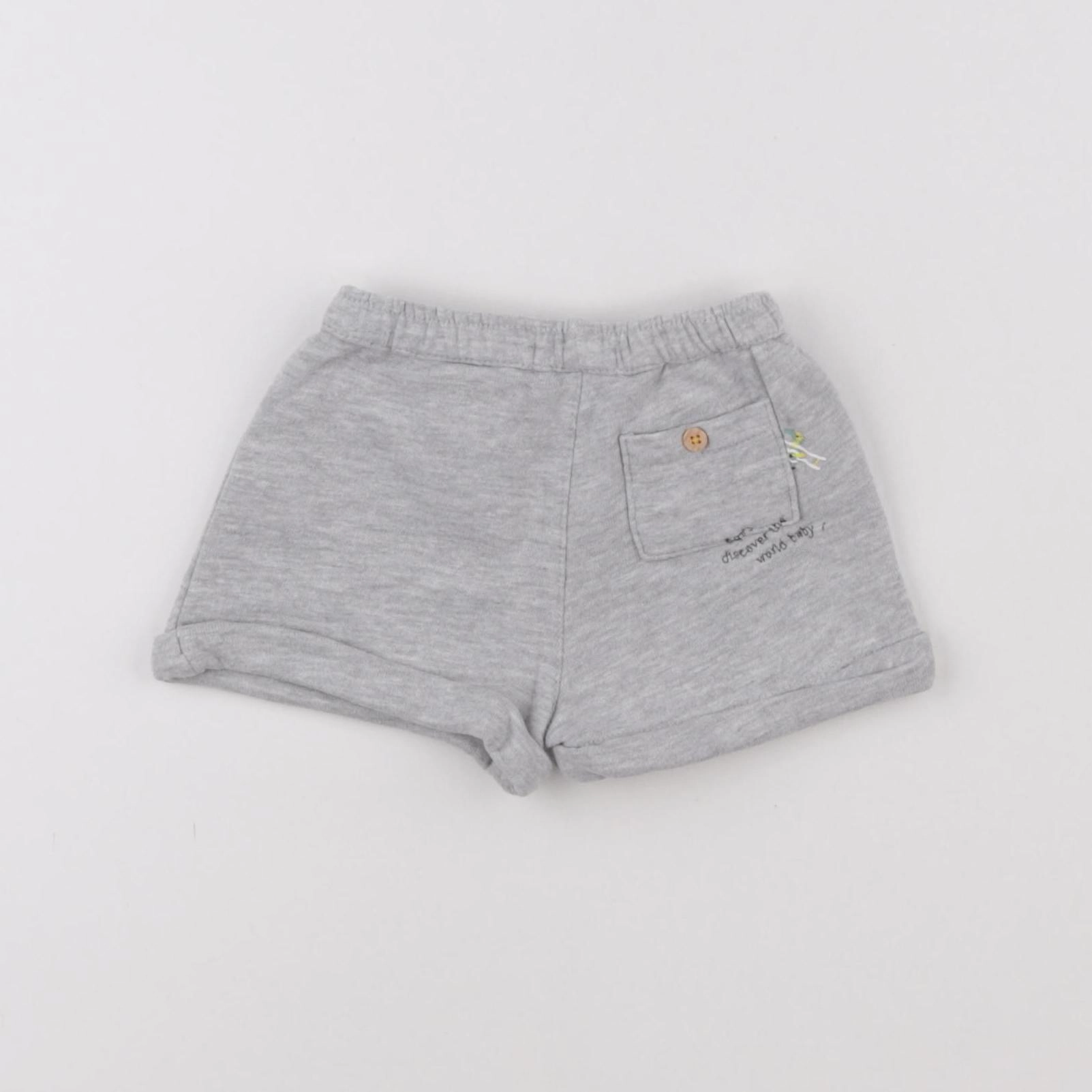 Vertbaudet - short gris - 1 mois