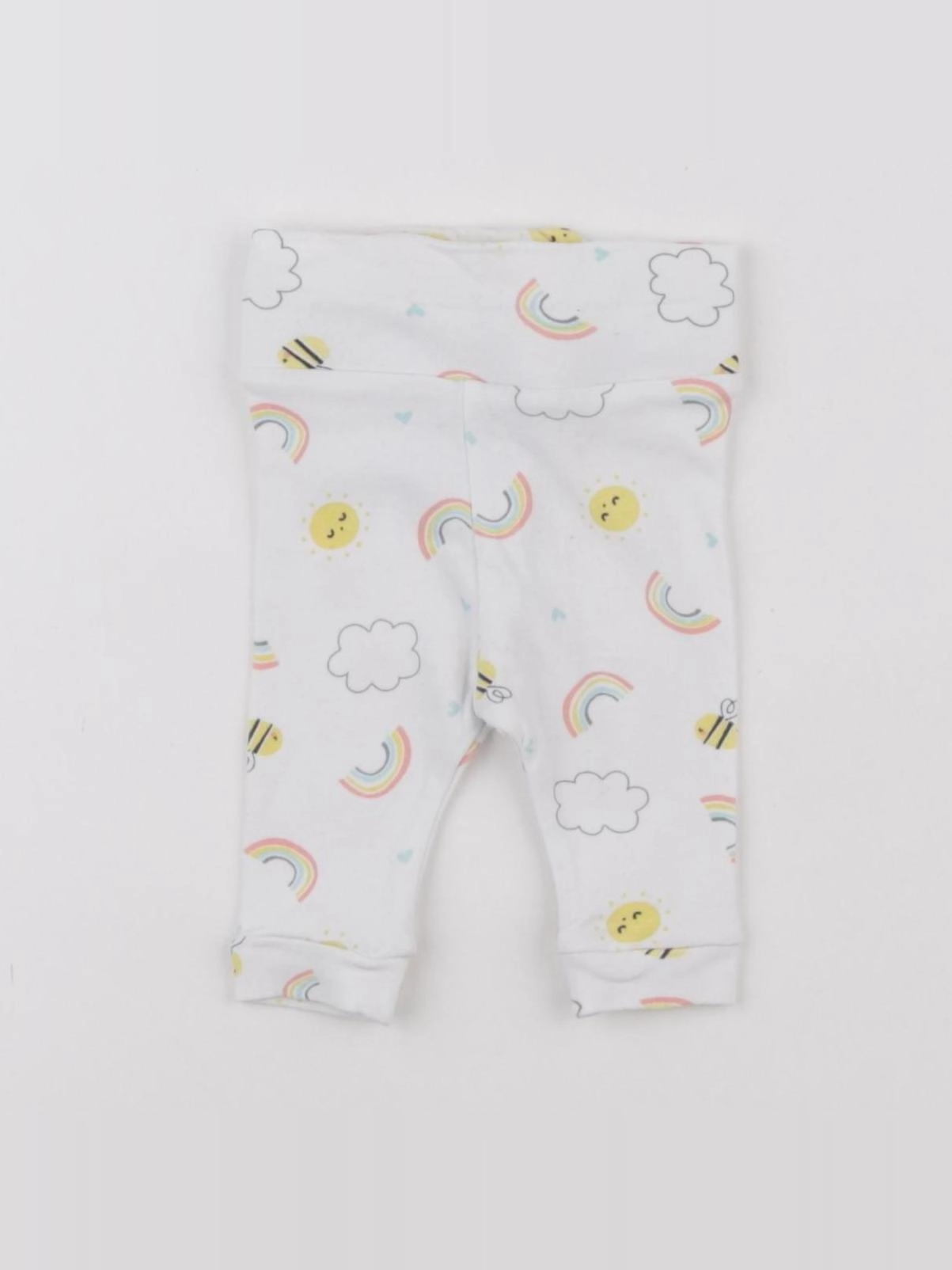 Vertbaudet - legging blanc - 0 mois