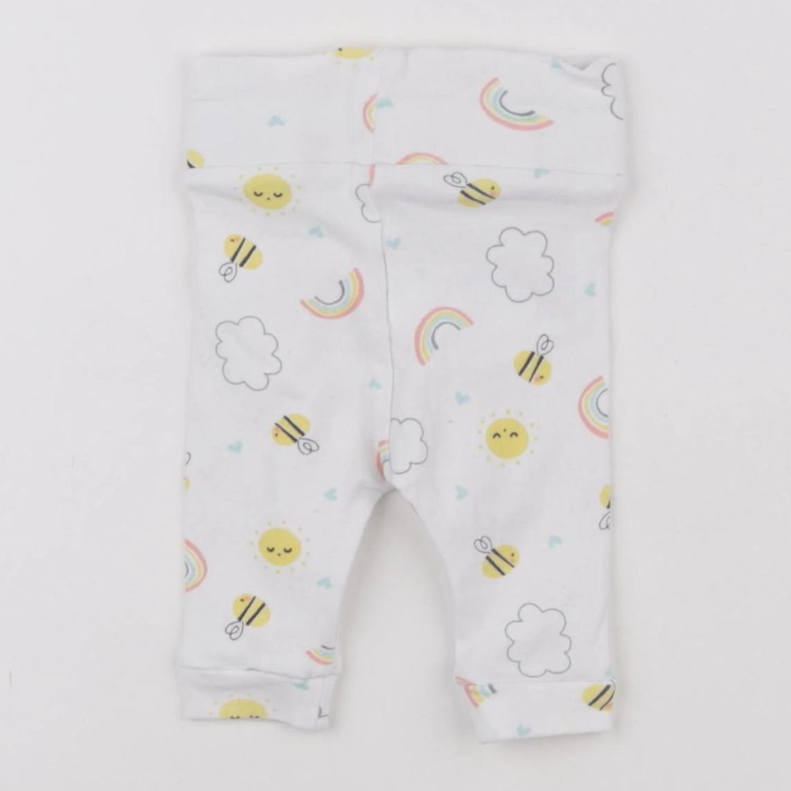 Vertbaudet - legging blanc - 0 mois