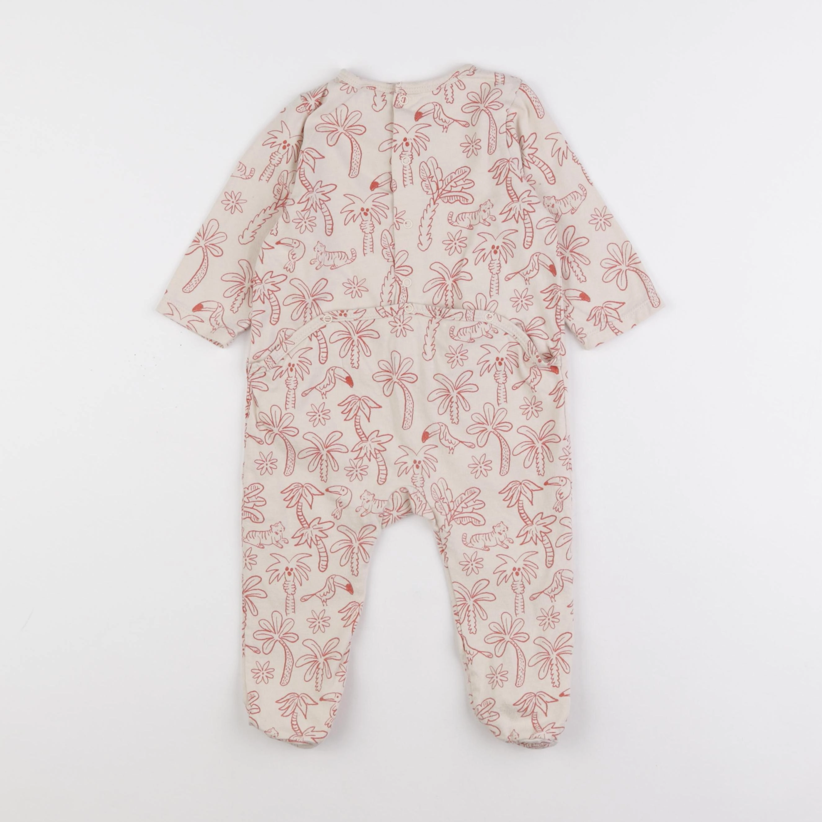 Tape à l'oeil - pyjama coton beige - 12 mois