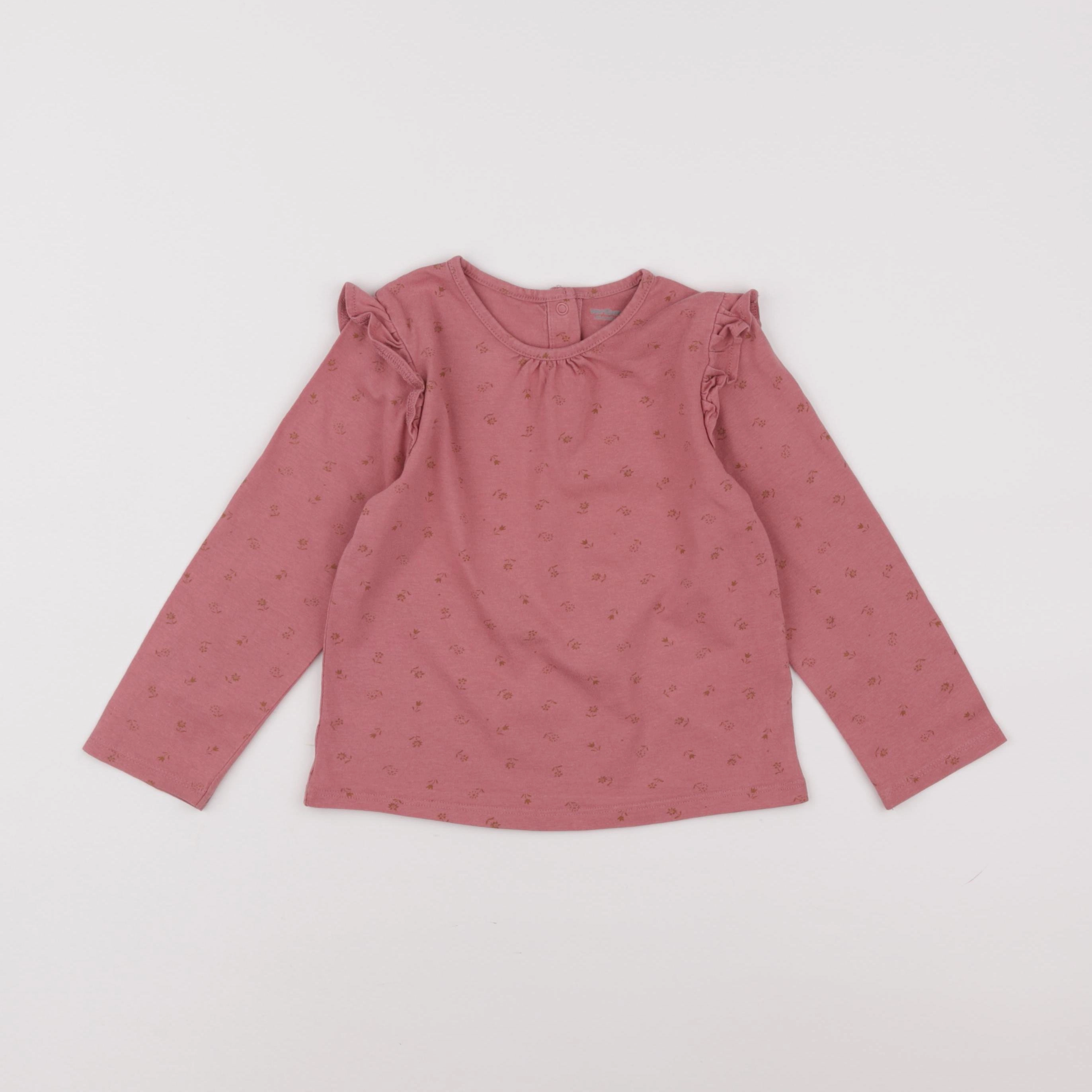 Vertbaudet - tee-shirt rose - 36 mois