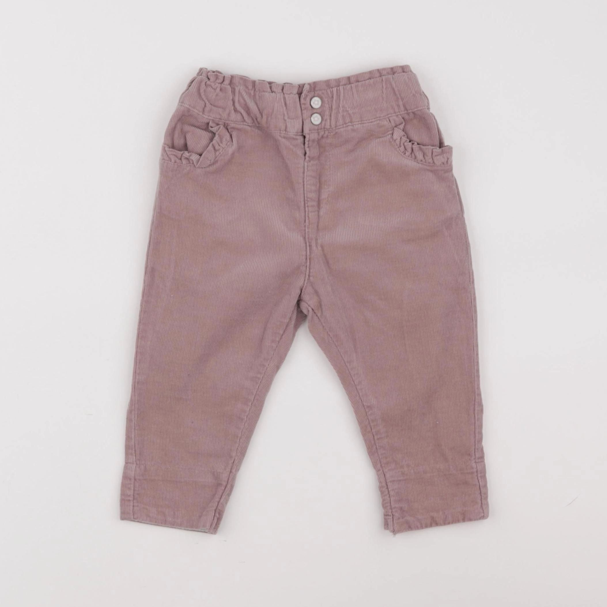 Vertbaudet - pantalon violet - 9 mois