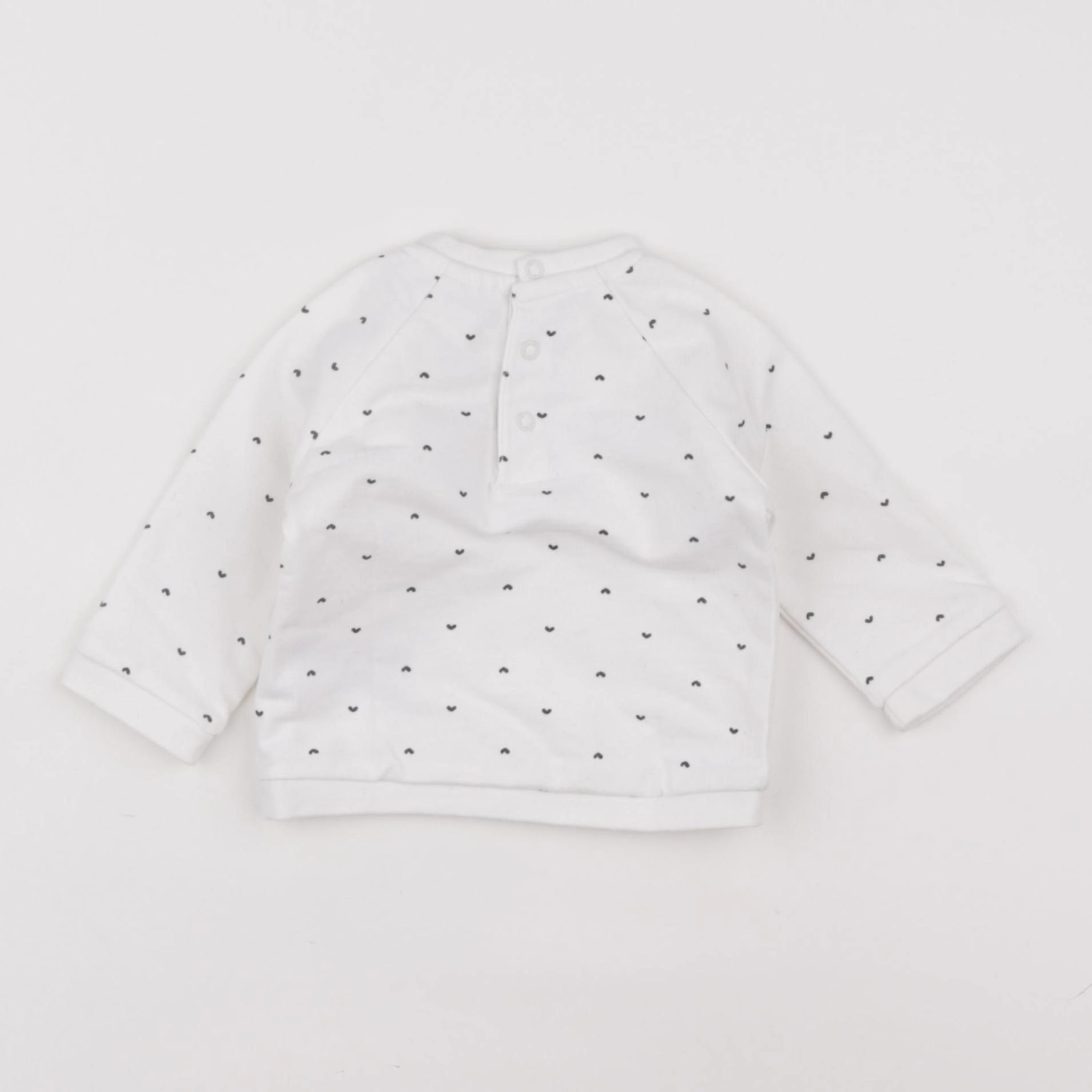 Vertbaudet - sweat blanc - 3 mois