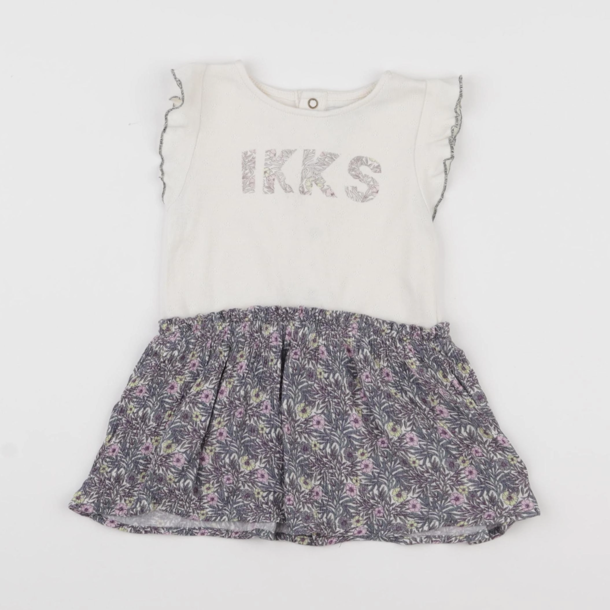 IKKS - robe violet - 12 mois