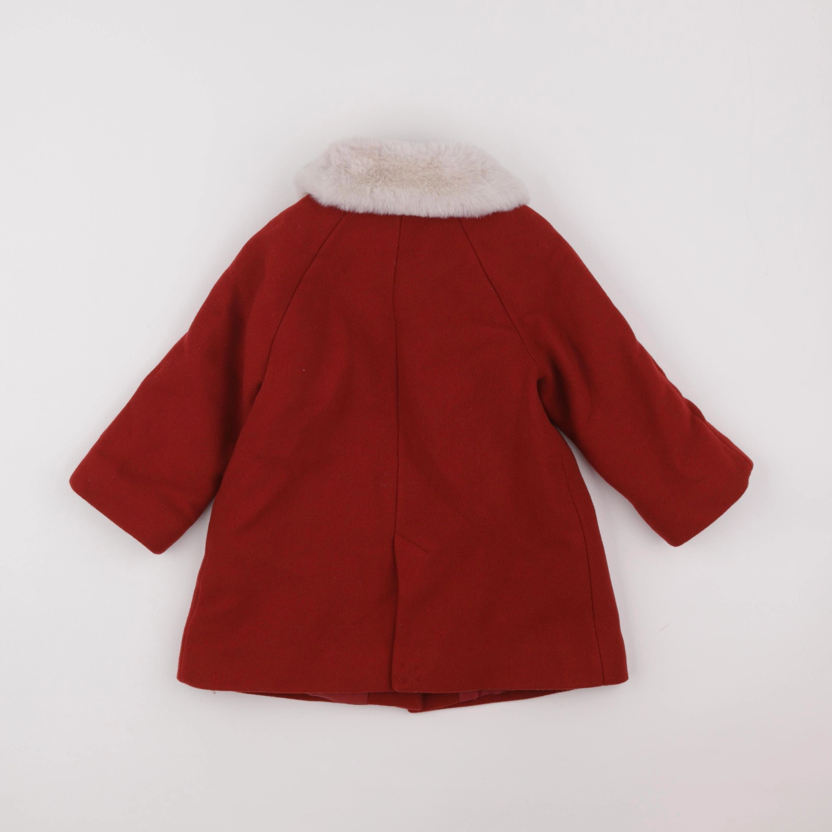 Jacadi - manteau rouge - 36 mois