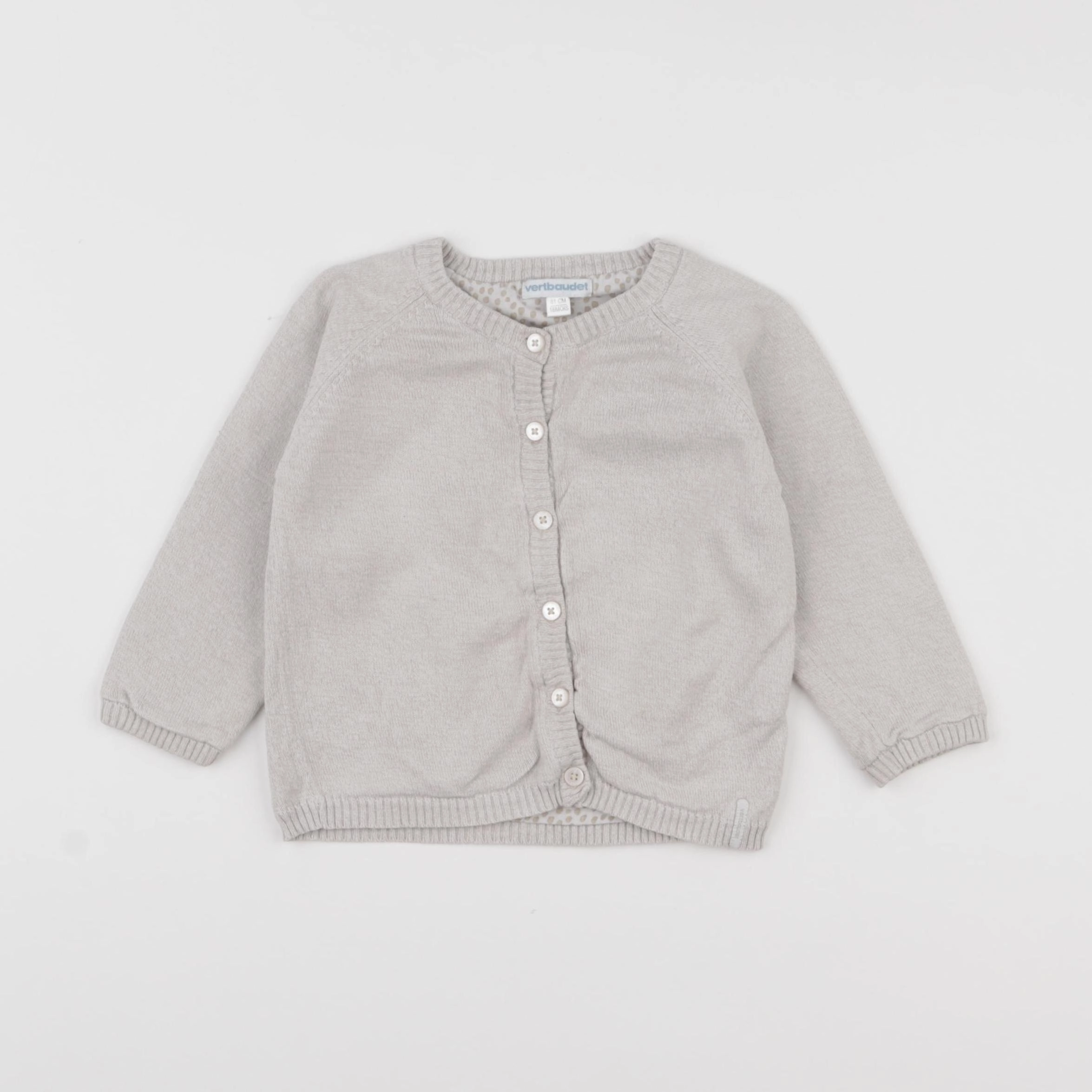 Vertbaudet - gilet marron - 18 mois