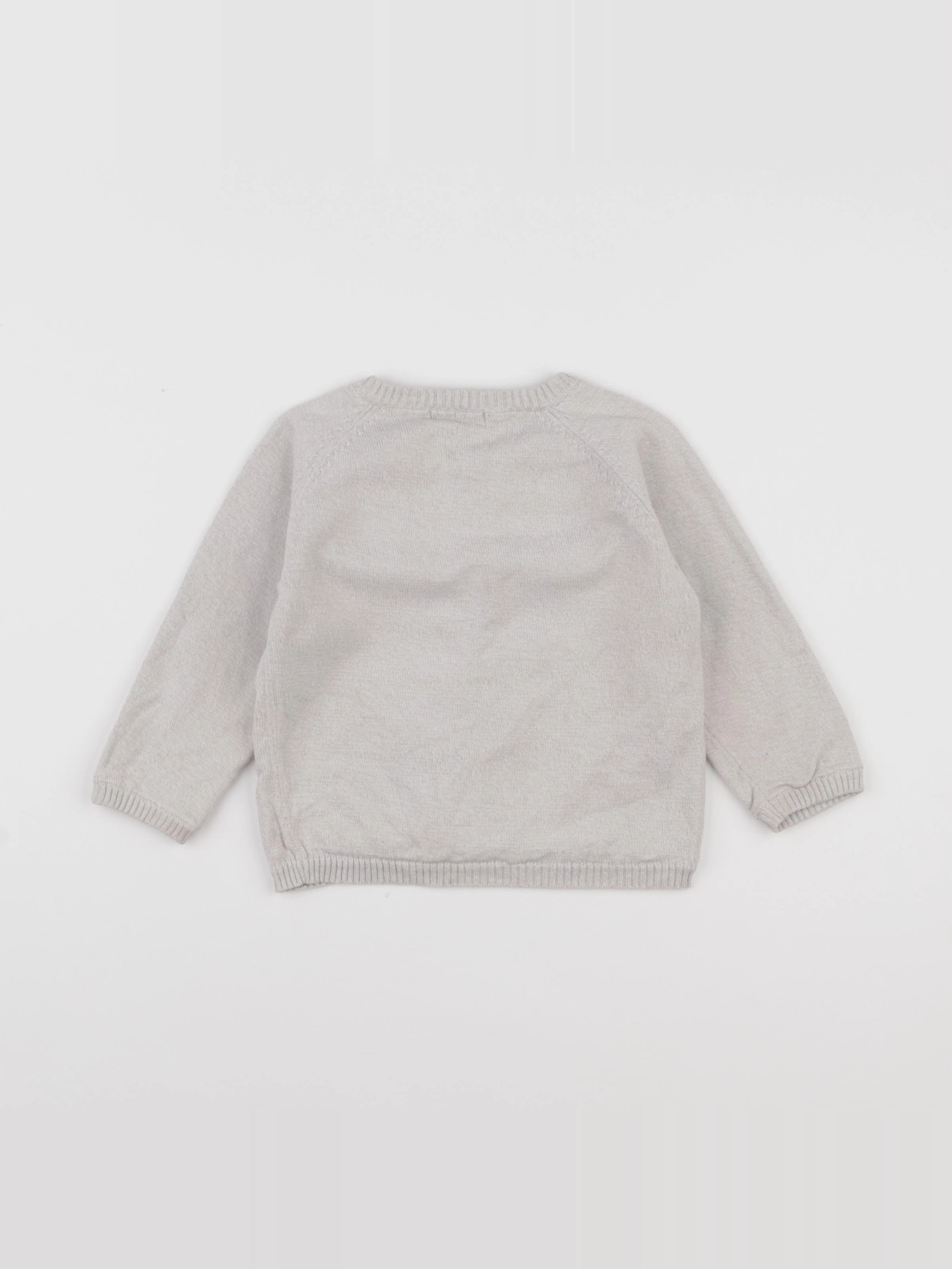 Vertbaudet - gilet marron - 18 mois