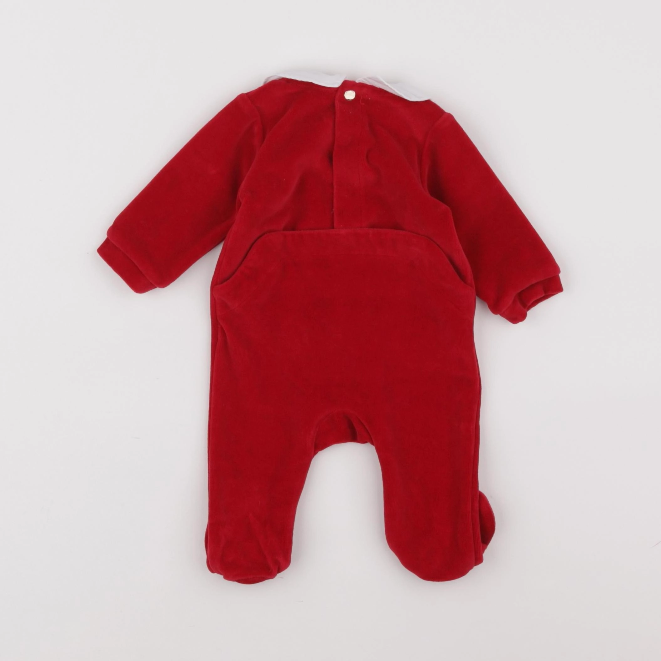 Jacadi - pyjama velours rouge - 1 mois