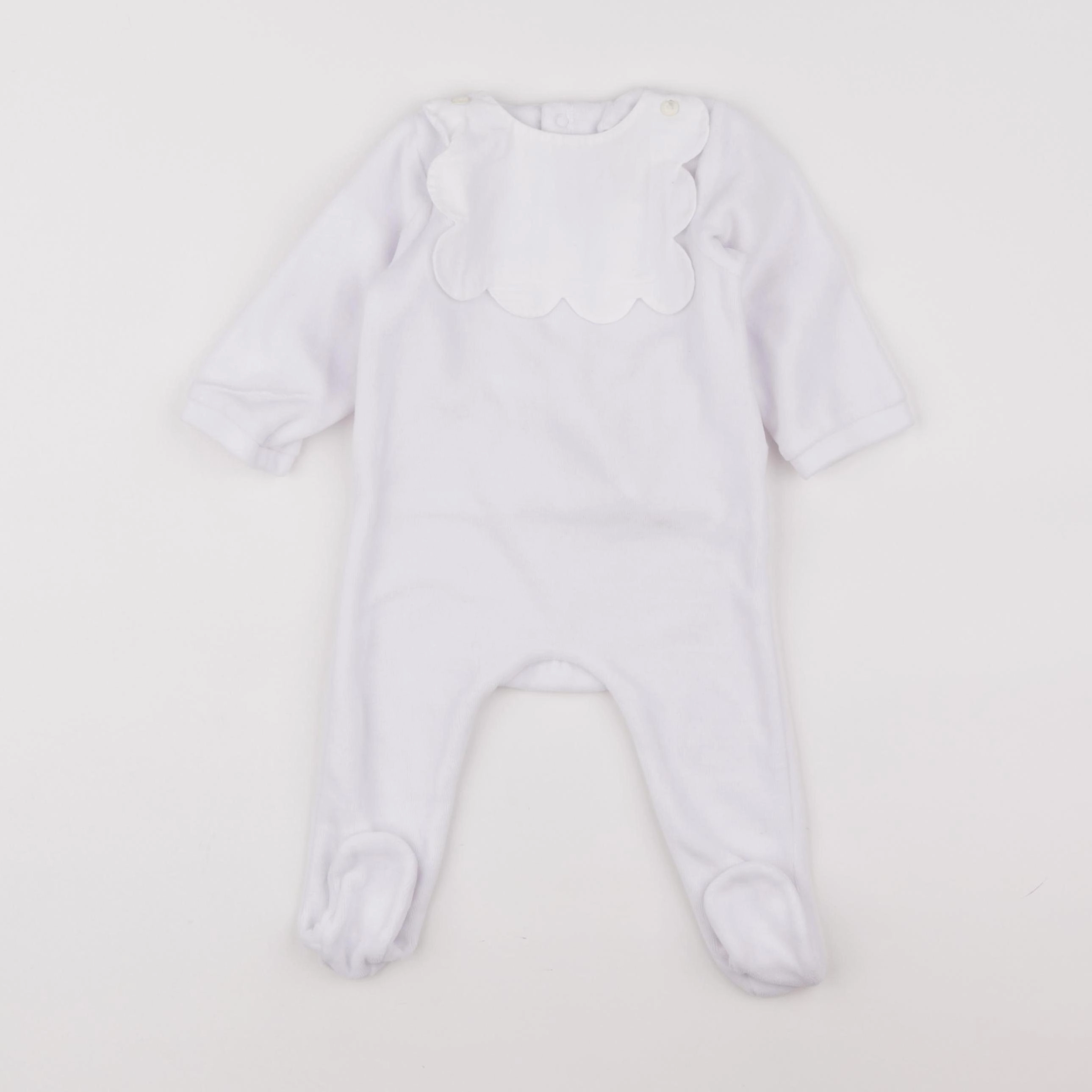 Jacadi - pyjama velours blanc - 9 mois