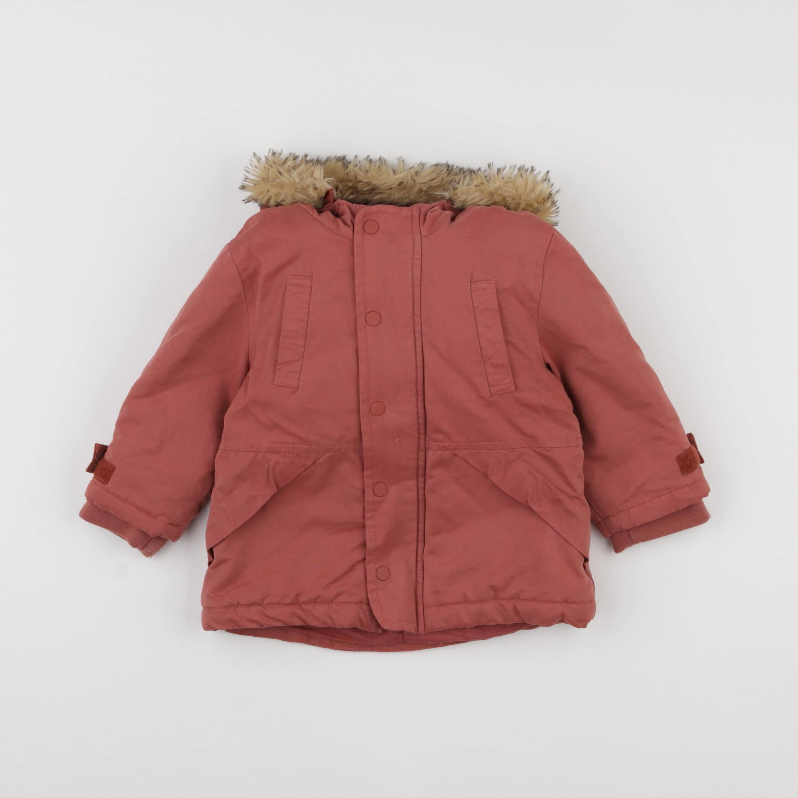 Vertbaudet - parka rouge - 18 mois