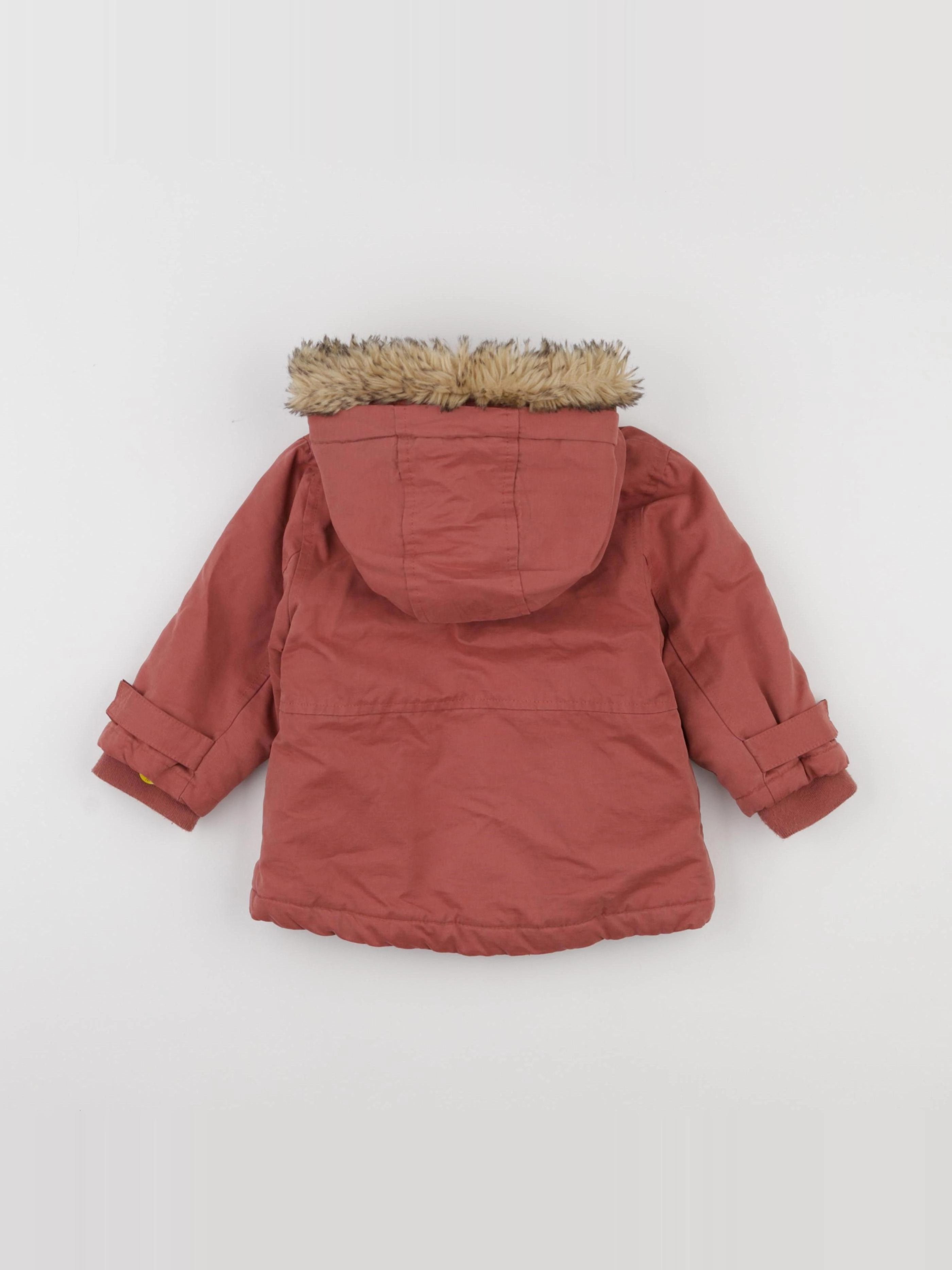 Vertbaudet - parka rouge - 18 mois