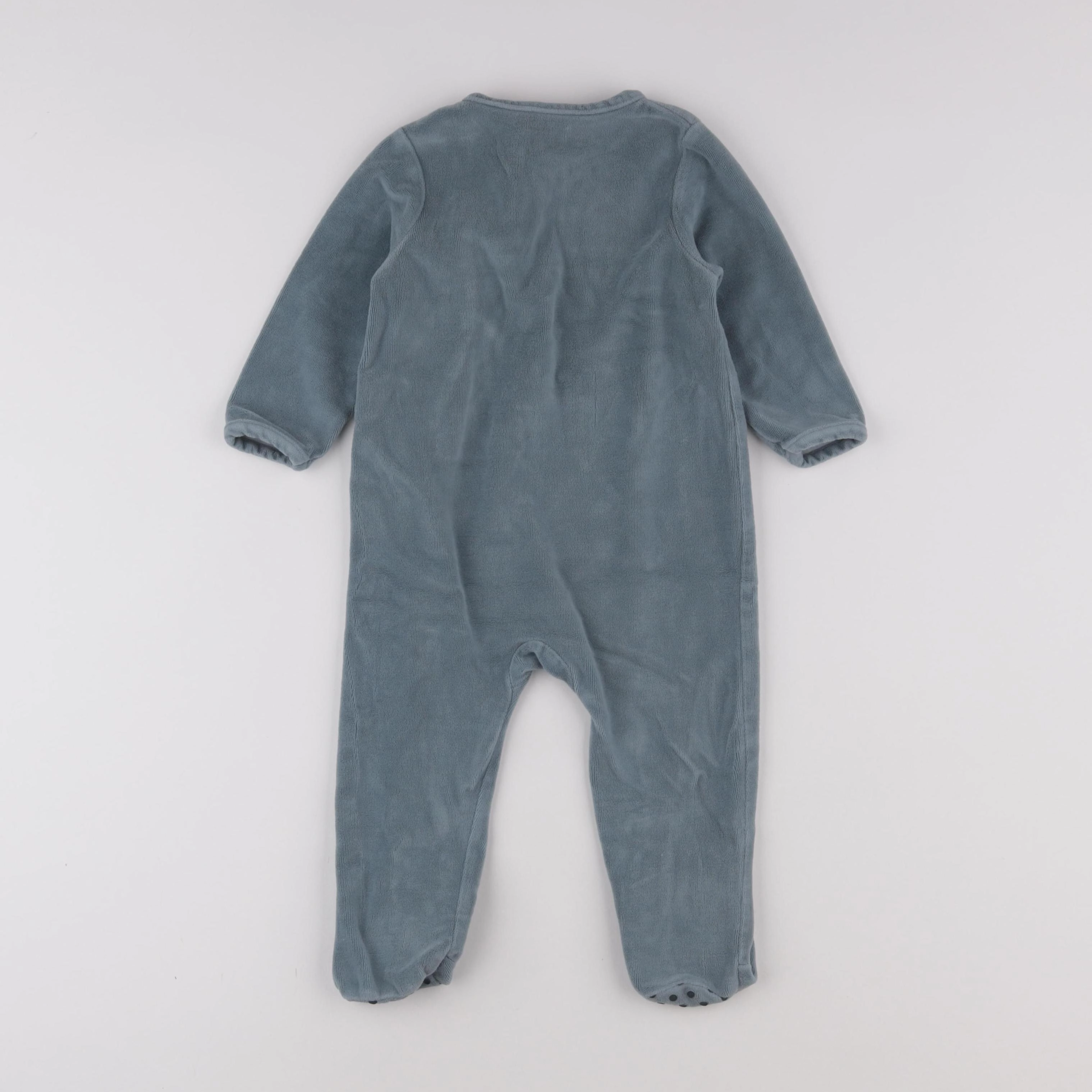 Vertbaudet - pyjama velours bleu - 18 mois