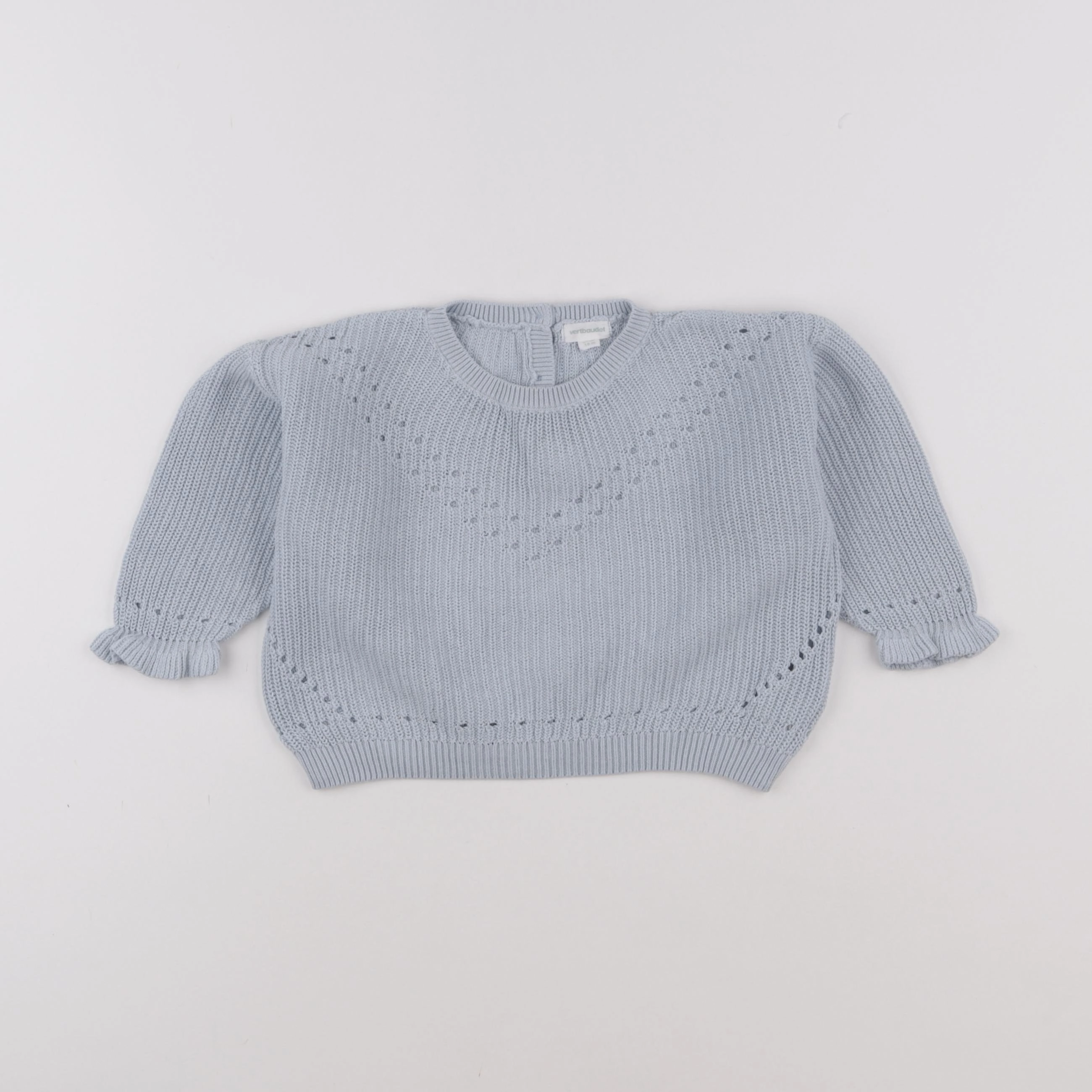Vertbaudet - pull bleu - 18 mois