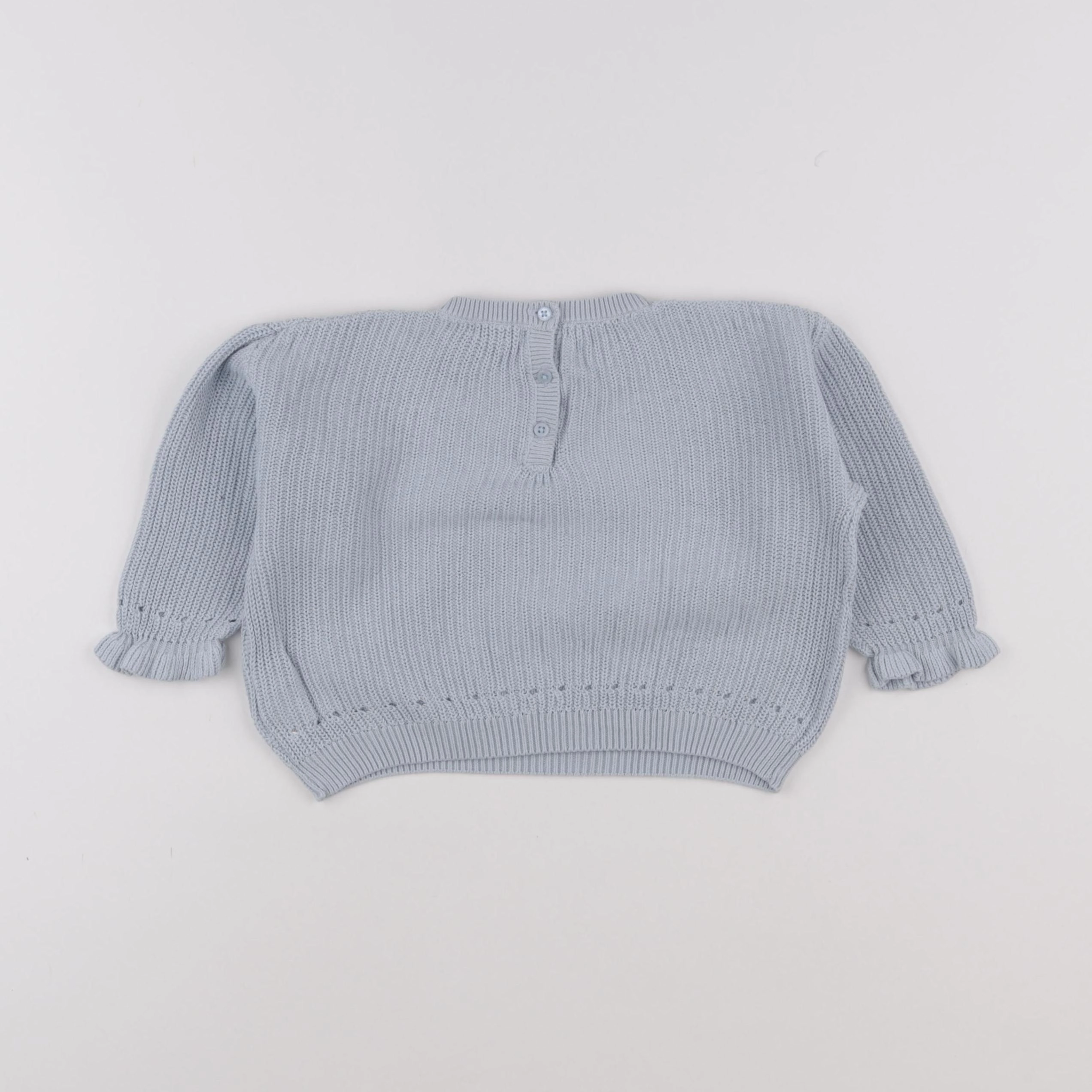 Vertbaudet - pull bleu - 18 mois
