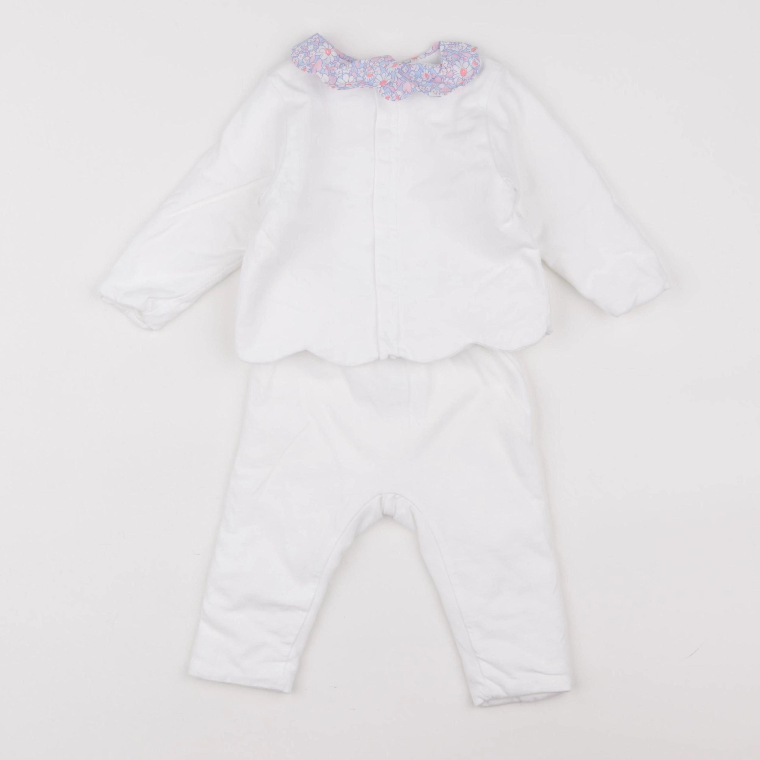 Jacadi - ensemble blanc - 12 mois