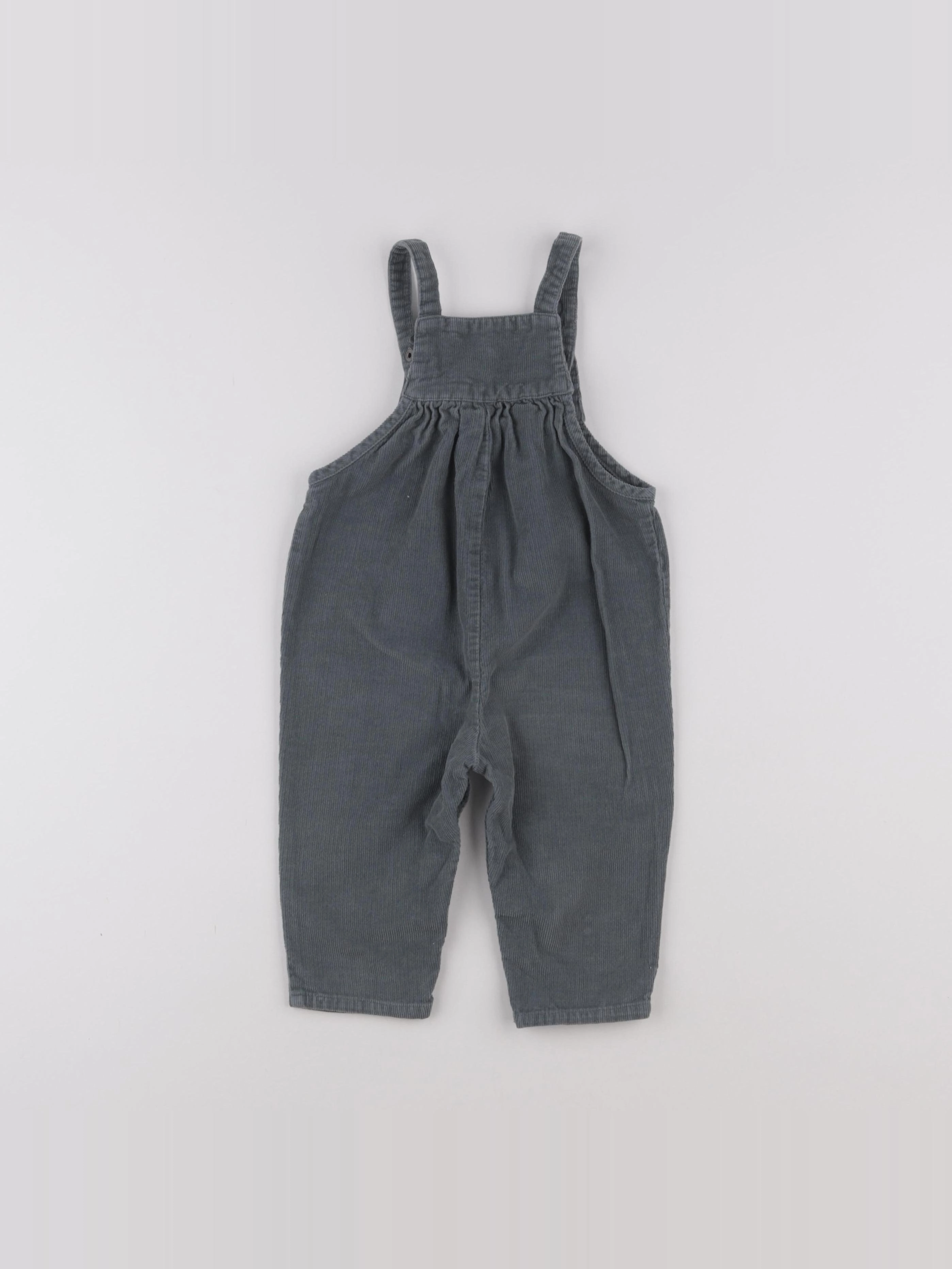 Vertbaudet - salopette gris - 18 mois