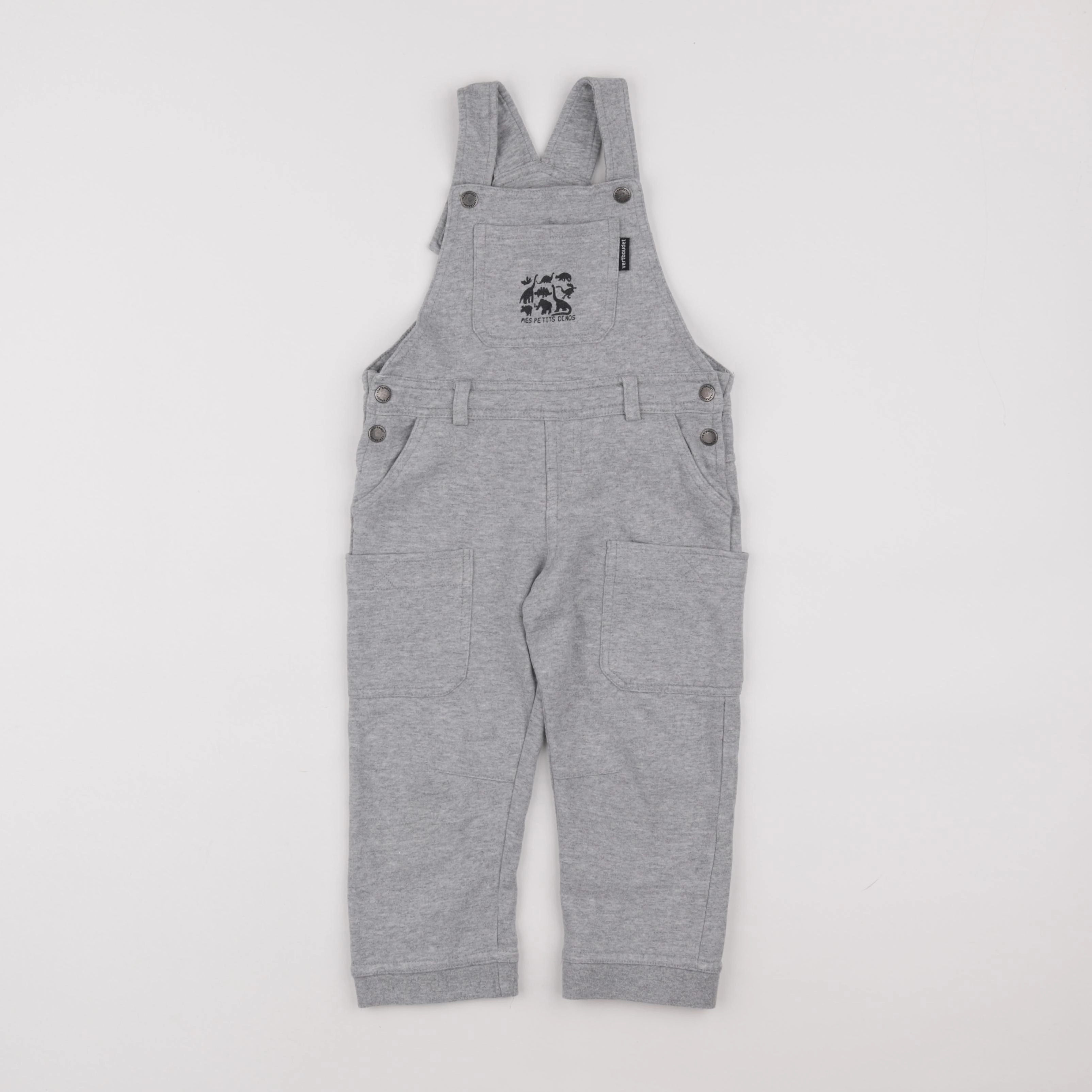 Vertbaudet - salopette gris - 3 ans