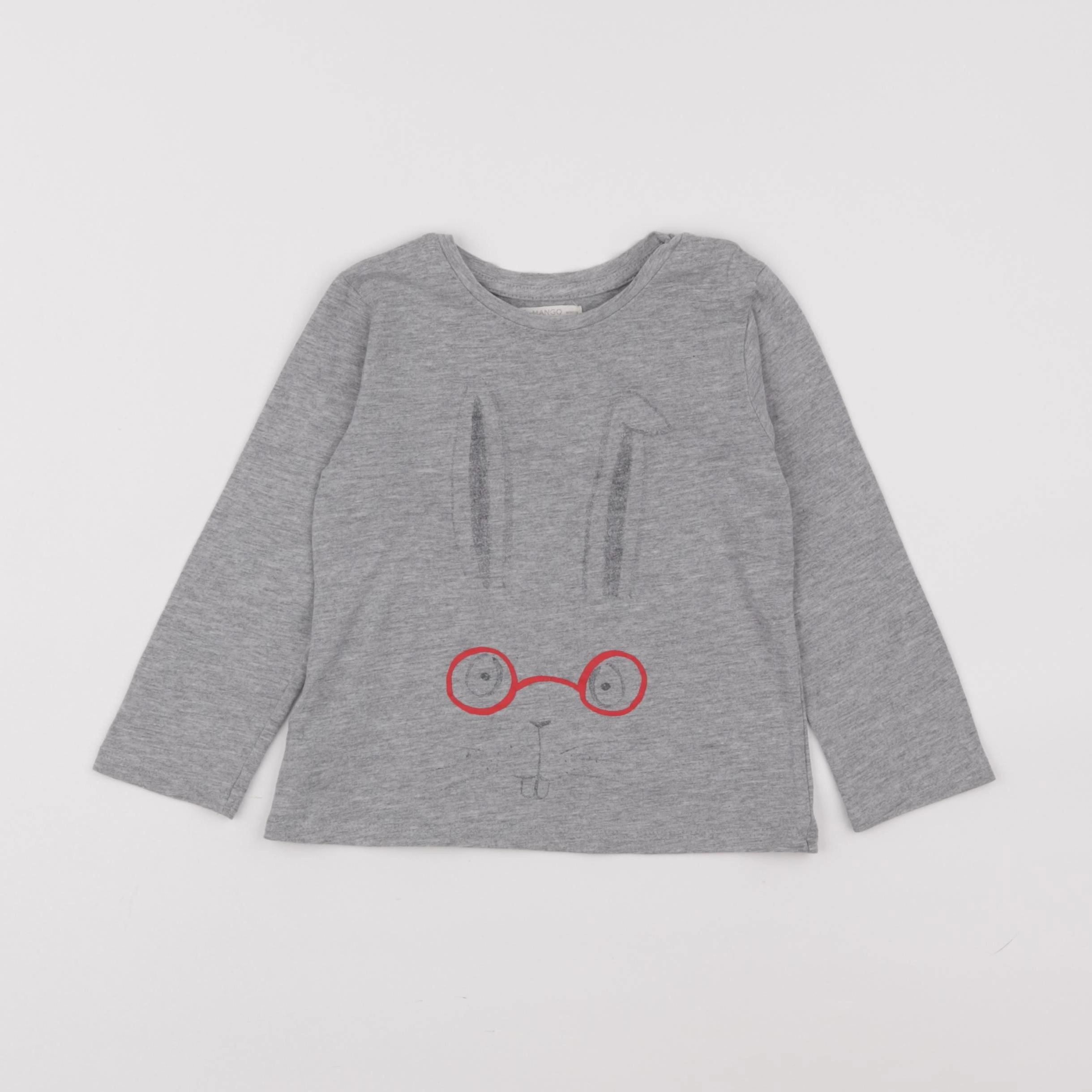 Mango - tee-shirt gris - 18/24 mois