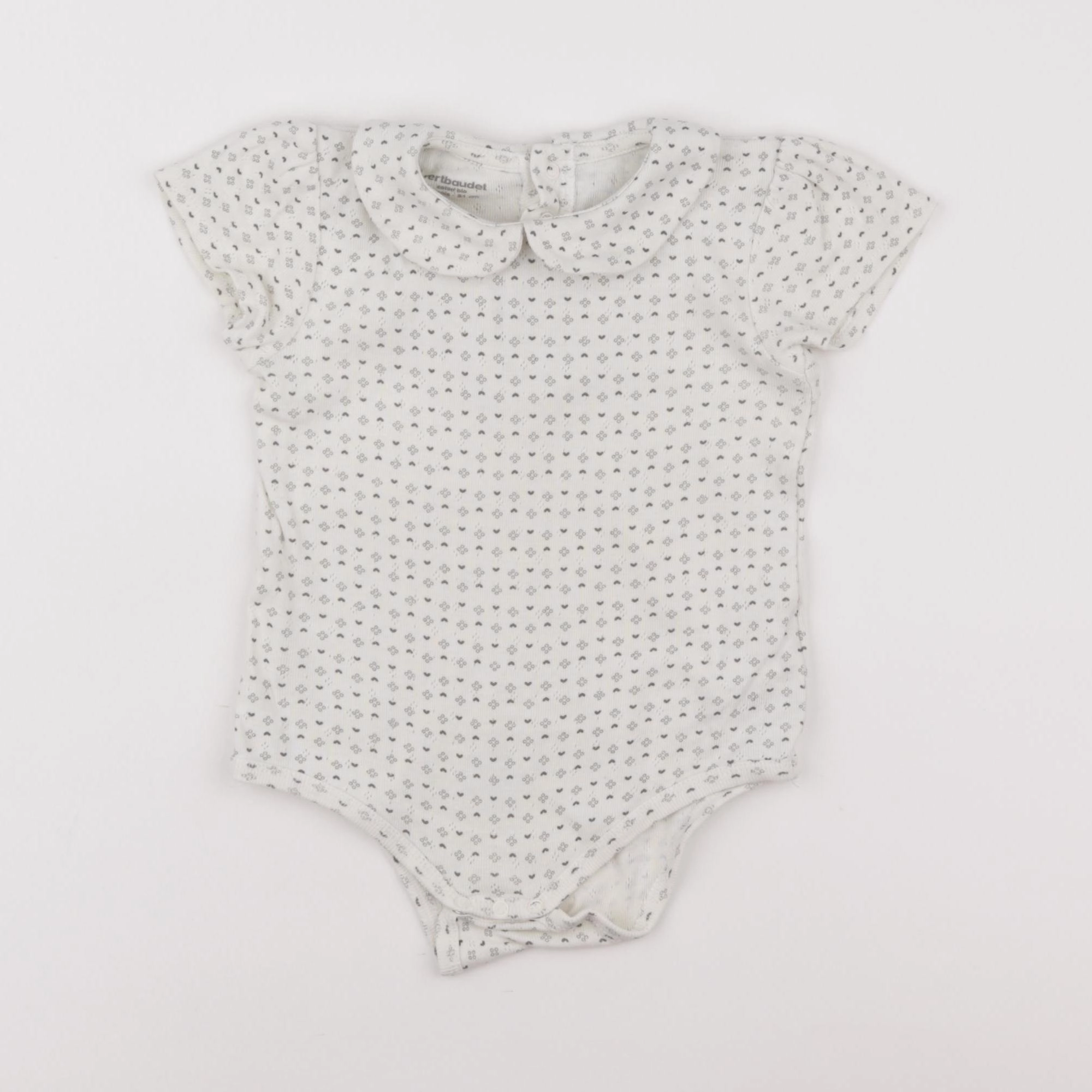 Vertbaudet - body à col beige - 18 mois