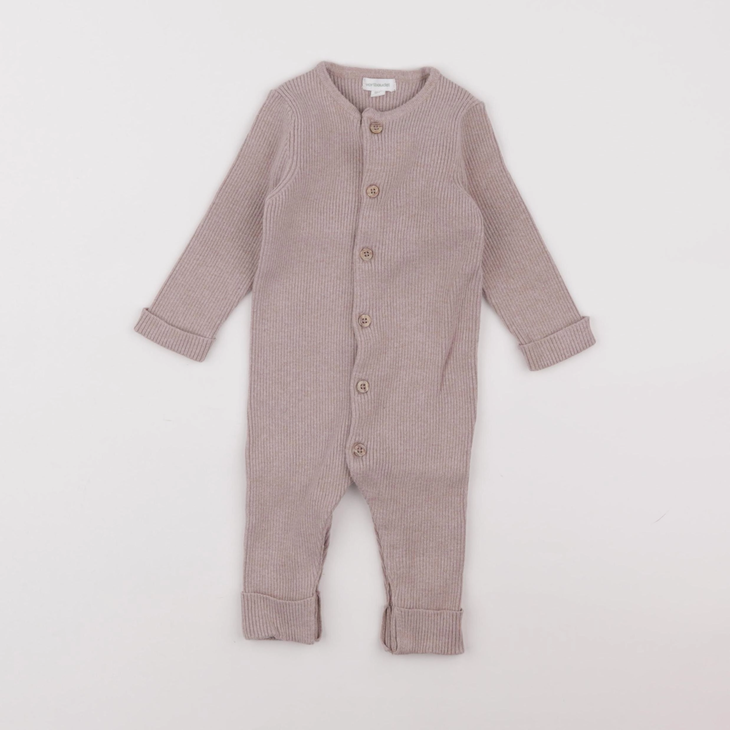 Vertbaudet - combinaison marron - 6 mois