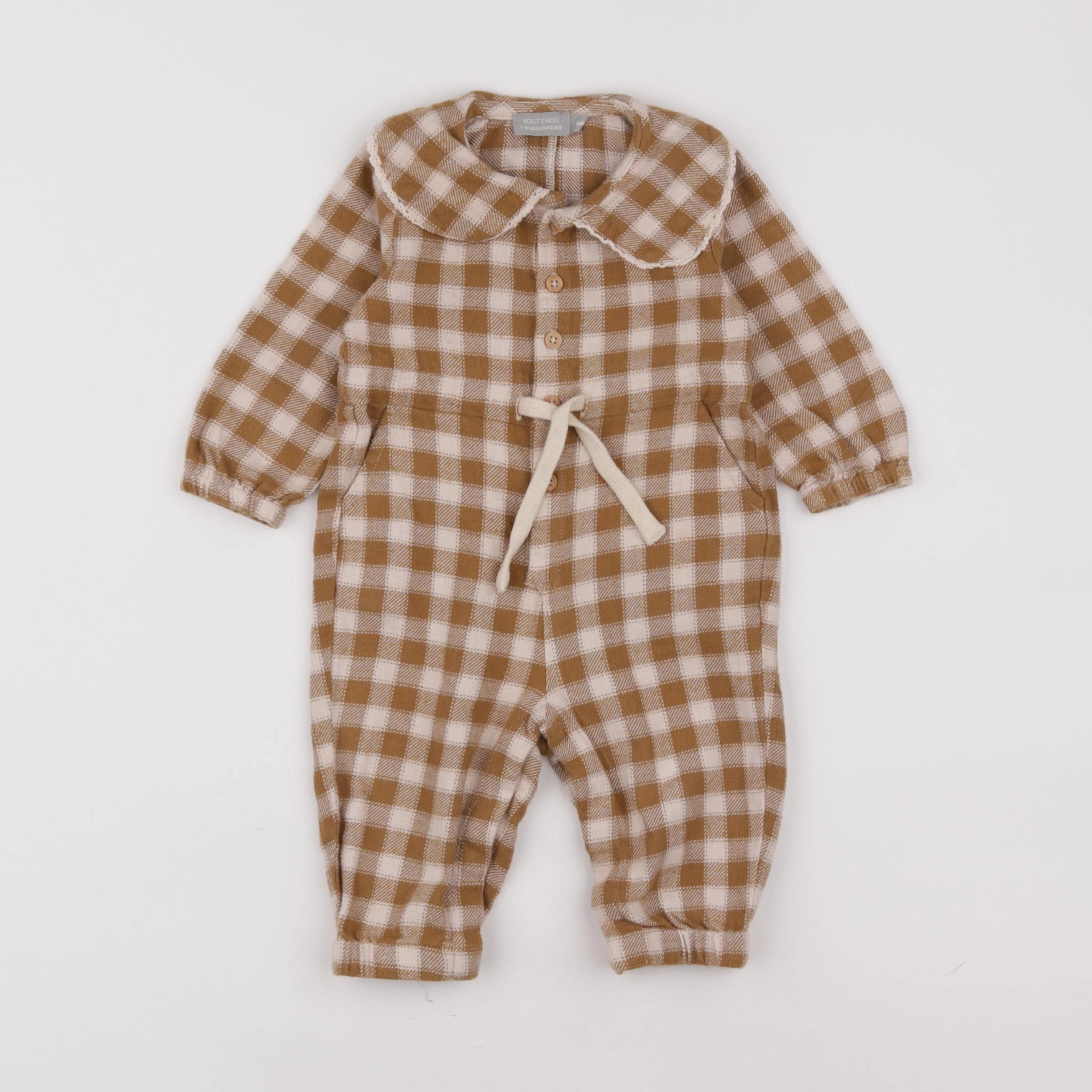 Boutchou - combinaison marron - 6 mois