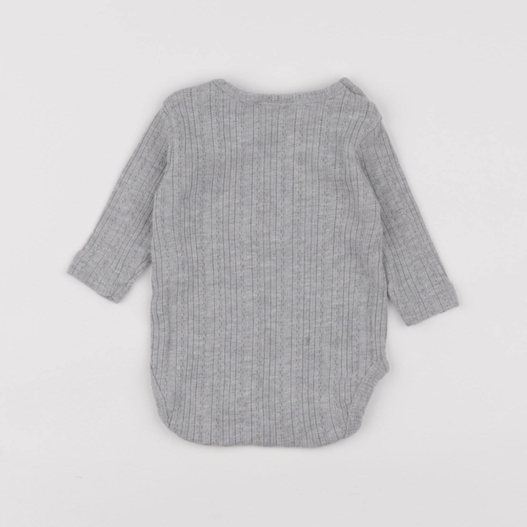 Zara - body gris - 0/1 mois