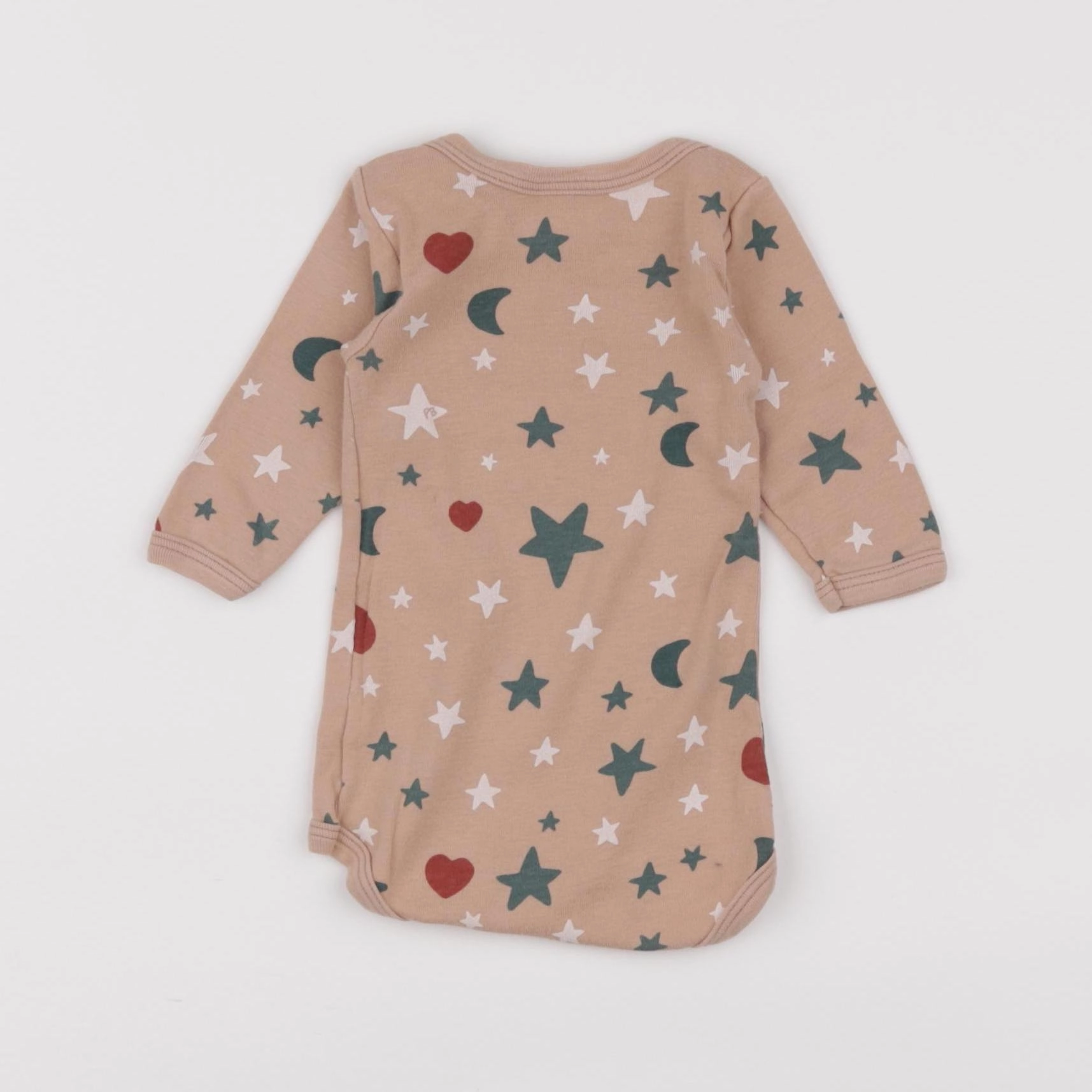 Petit Bateau - body marron - 3 mois