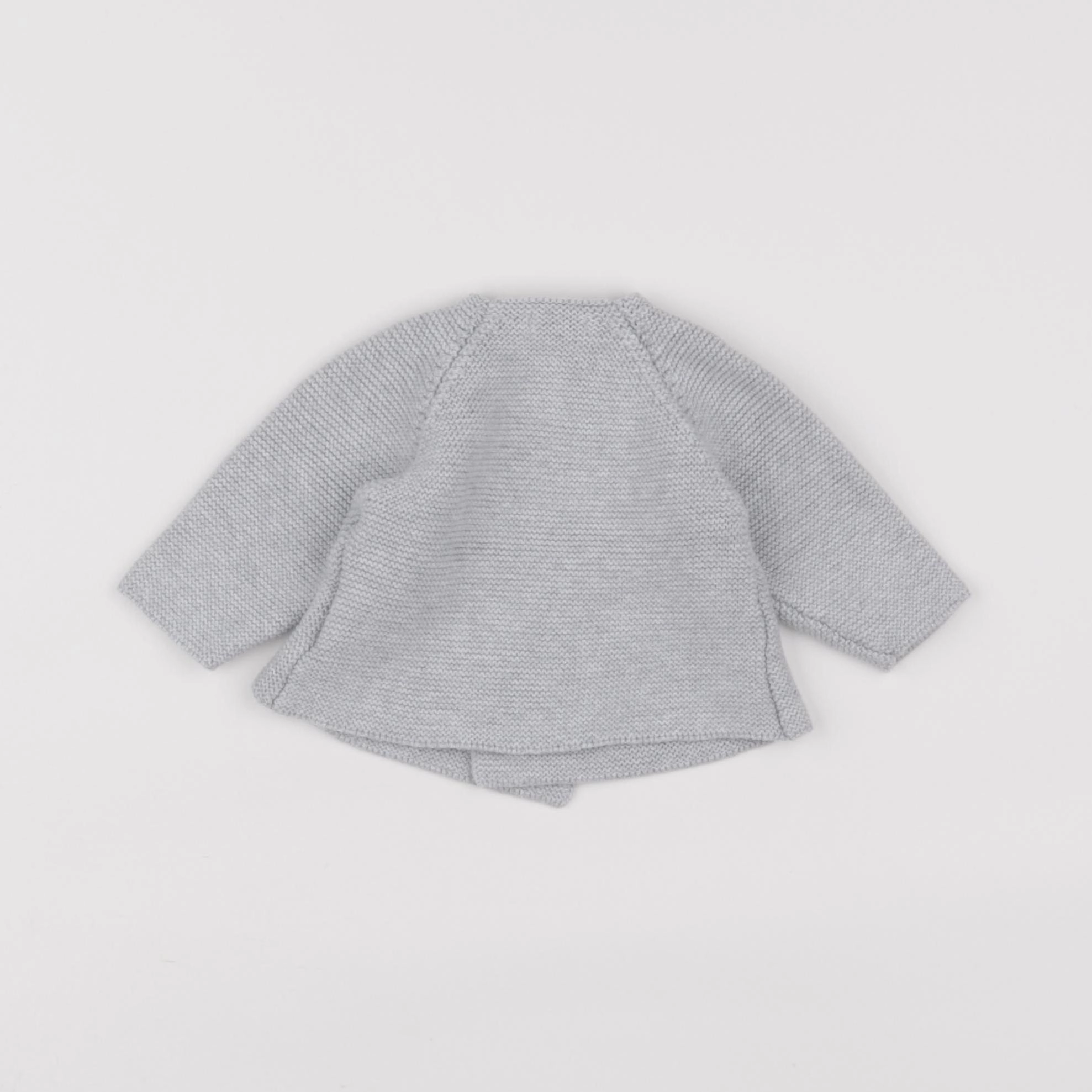 Boutchou - gilet gris - 1 mois