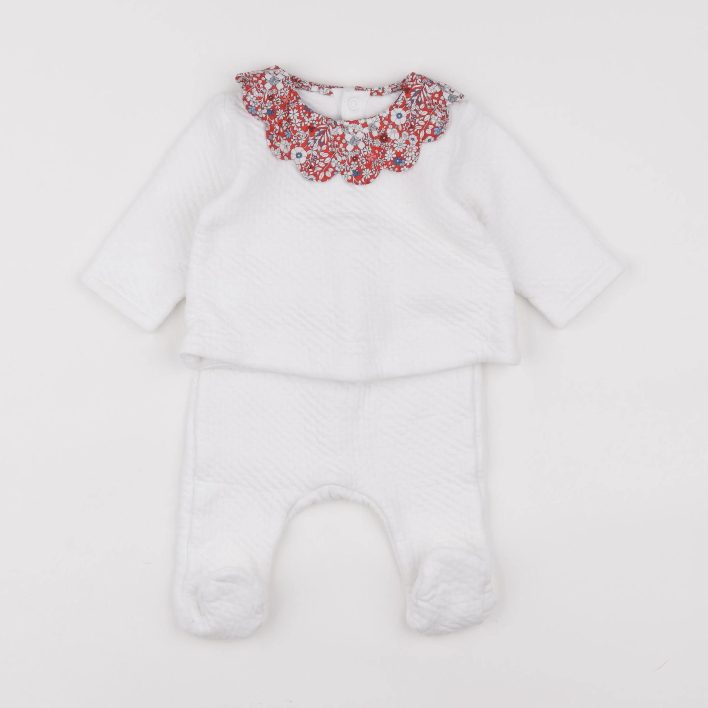 Jacadi - pyjama coton blanc - 6 mois